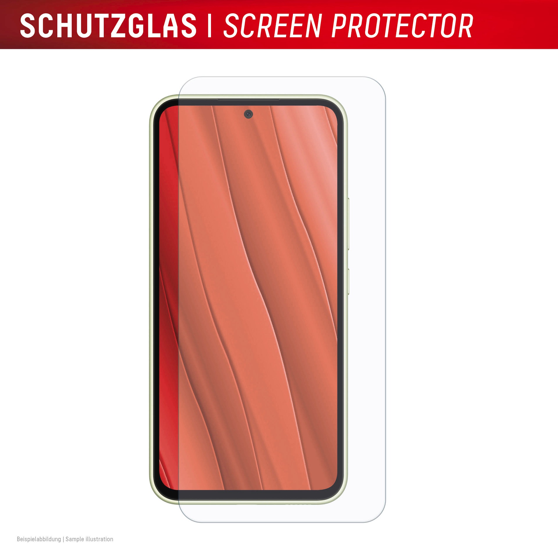 Displex Displayschutzglas »Real Glass Screen Protector«, für Samsung Galaxy A56, Displayschutzfolie, Schutzfolie, Bildschirmschutz, kratz- & stoßfest