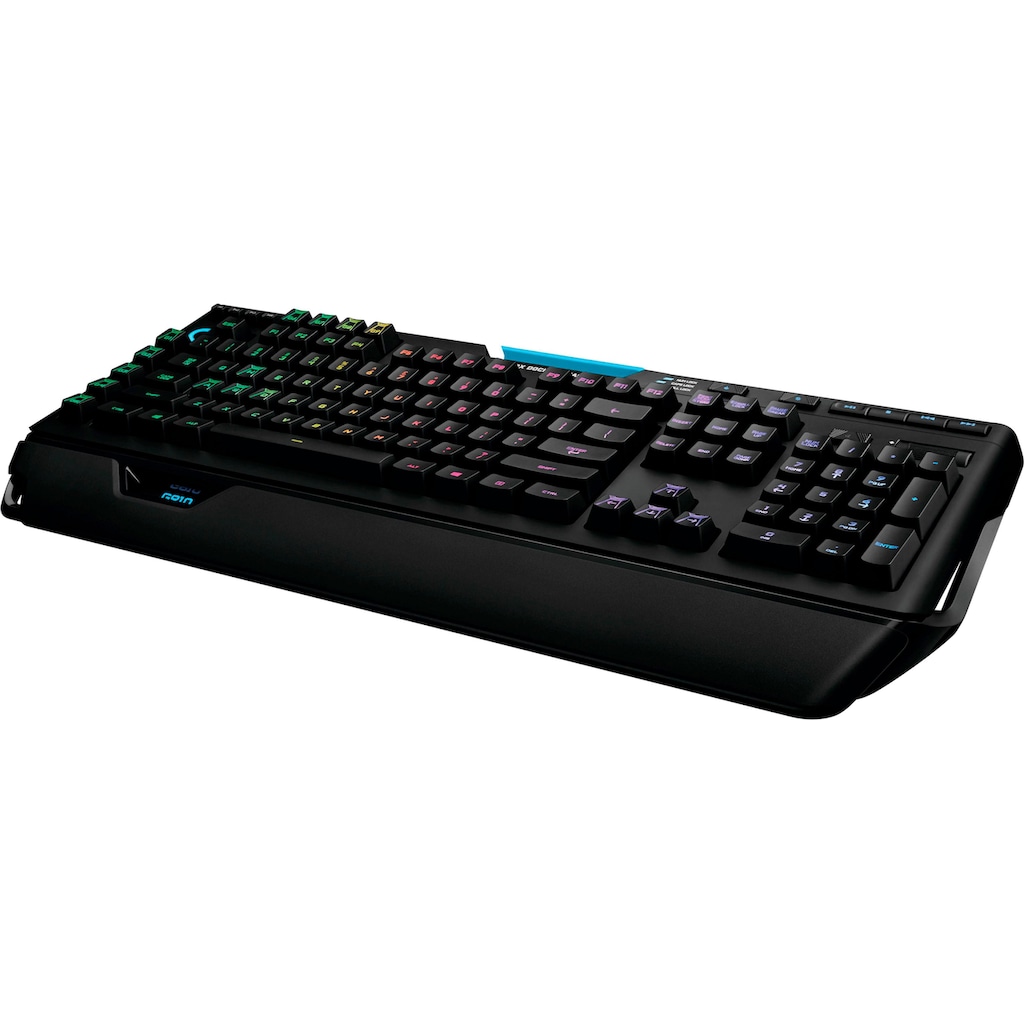 Logitech G Gaming-Tastatur »G910 Orion Spectrum RGB Mechanical«, (Multimedia-Tasten-Handgelenkauflage-Ziffernblock)