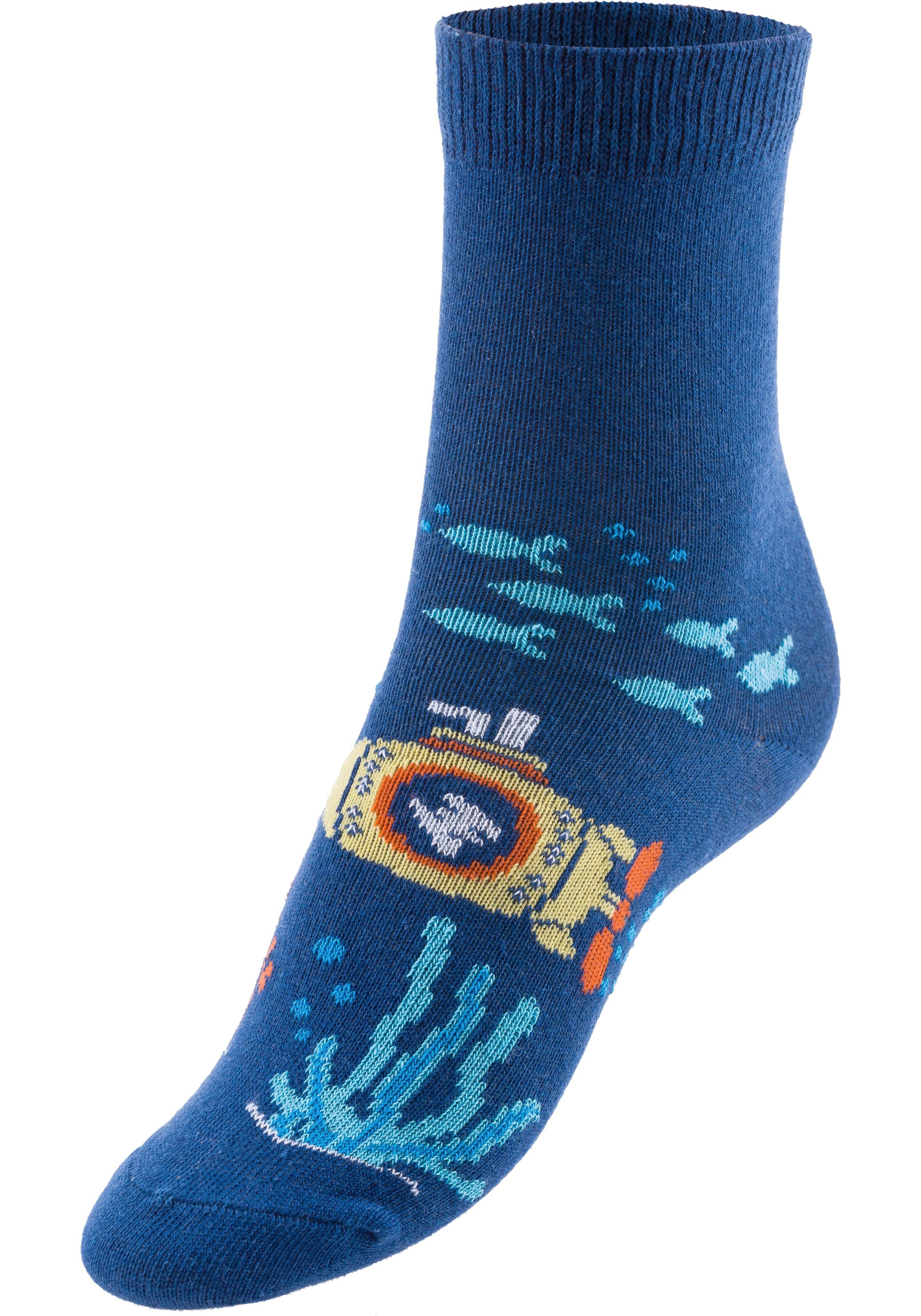 Arizona Socken, (Packung, 5 Paar), mit Meeresmotiven