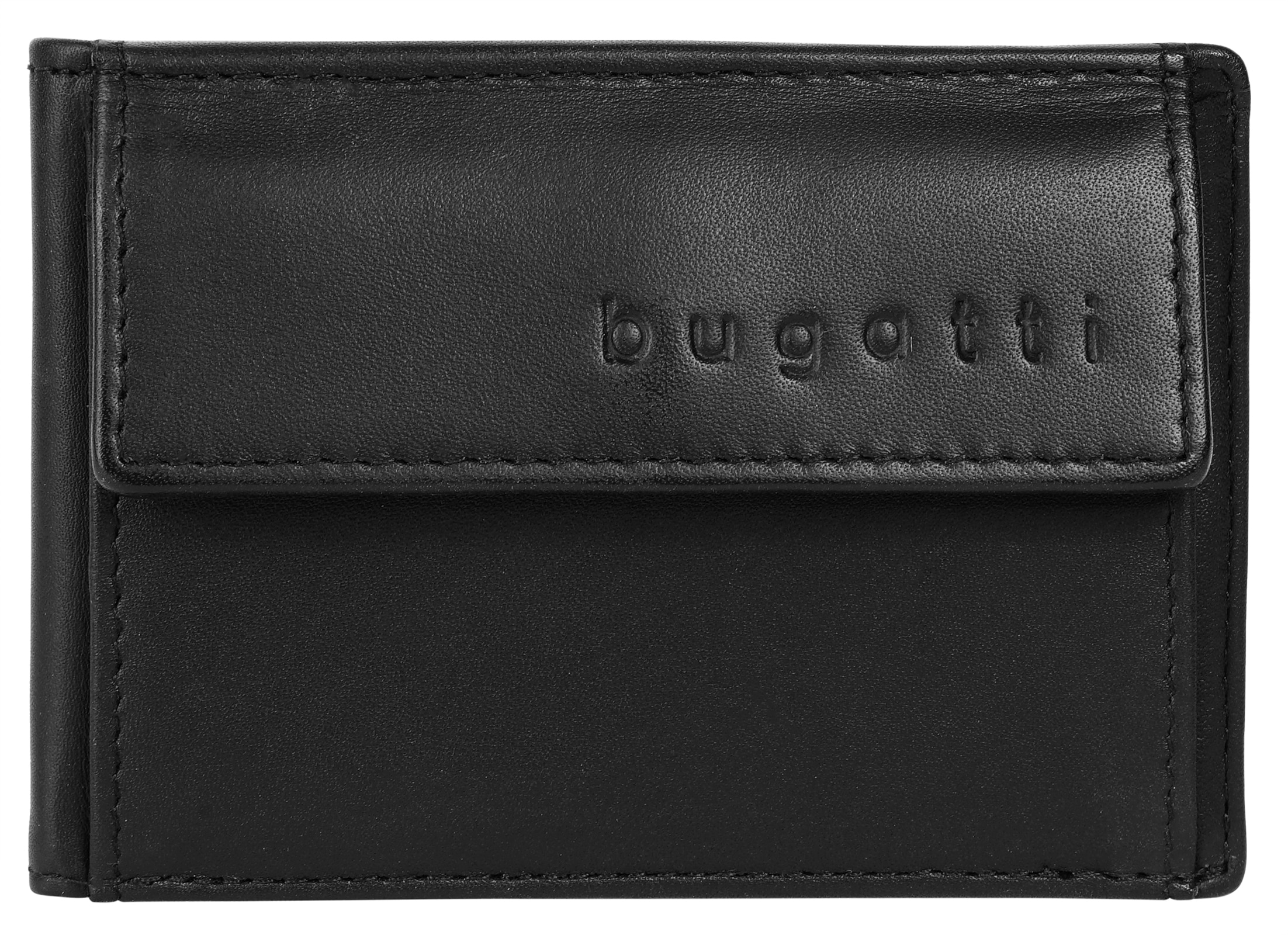 bugatti Geldbörse "BUGATTI Herren SUPER SLIM RFID echt Leder" echt Leder