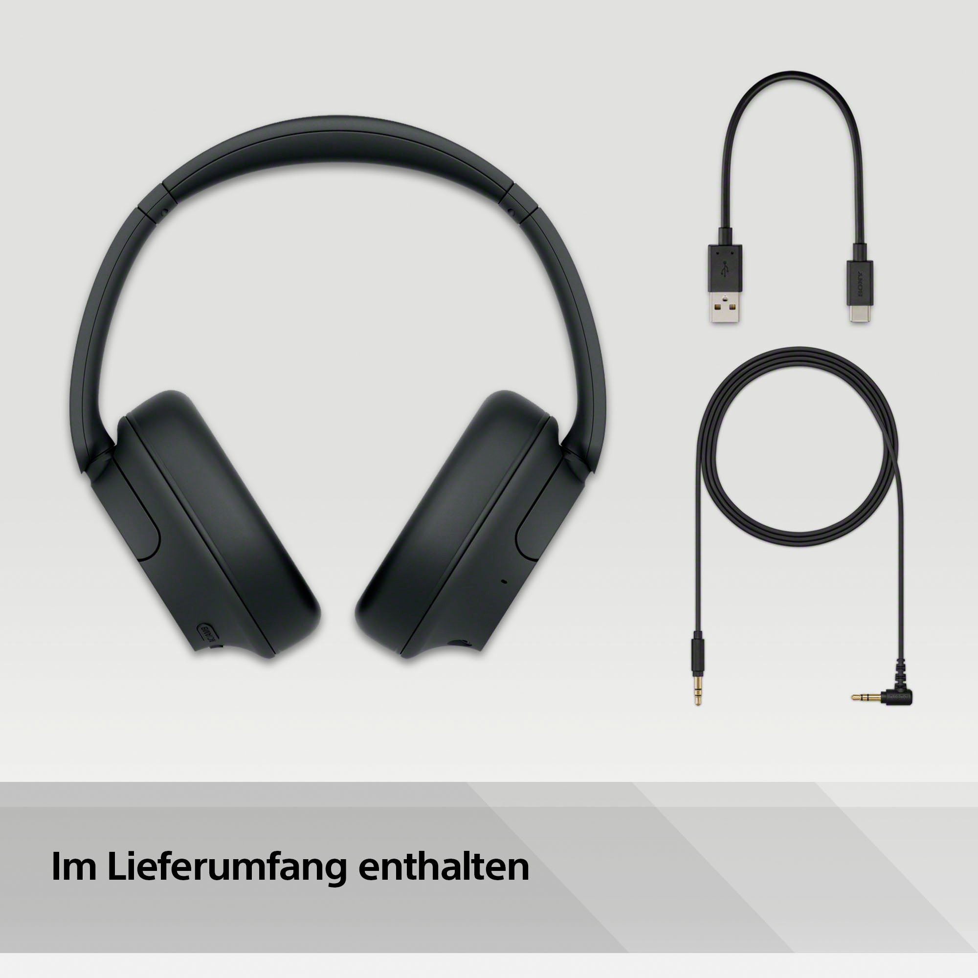 Sony Over-Ear-Kopfhörer »WH-CH720N«, Bluetooth, Noise-Cancelling- Jahre Garantie UNIVERSAL ➥ und für Anrufe XXL Musik-LED 3 Ladestandsanzeige-Multi-Point-Verbindung-Sprachsteuerung | Steuerung Freisprechfunktion-integrierte