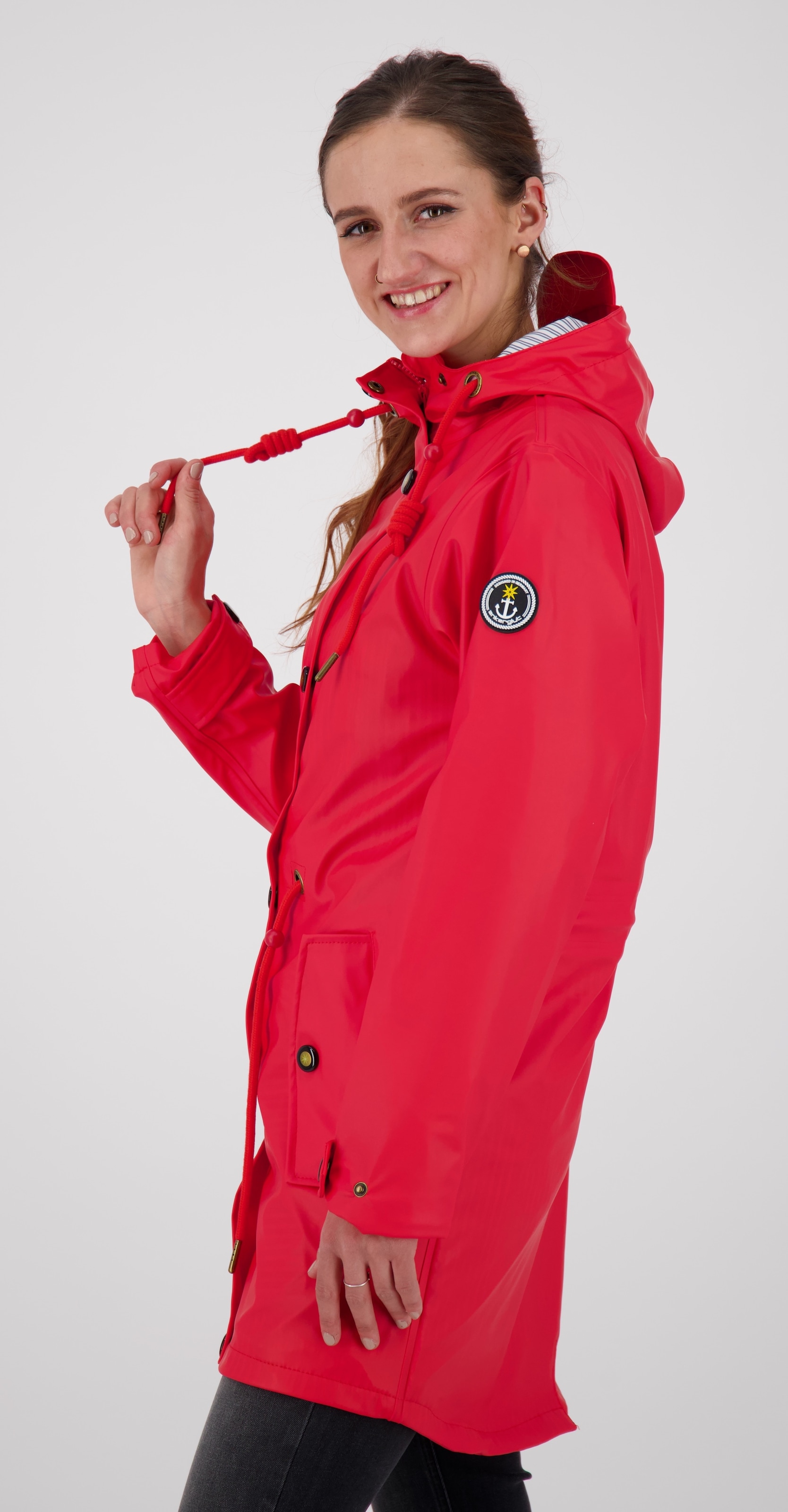 DEPROC Active Regenjacke »Friesennerz ankerglutliebe WOMEN«, auch in Großen Größen erhältlich