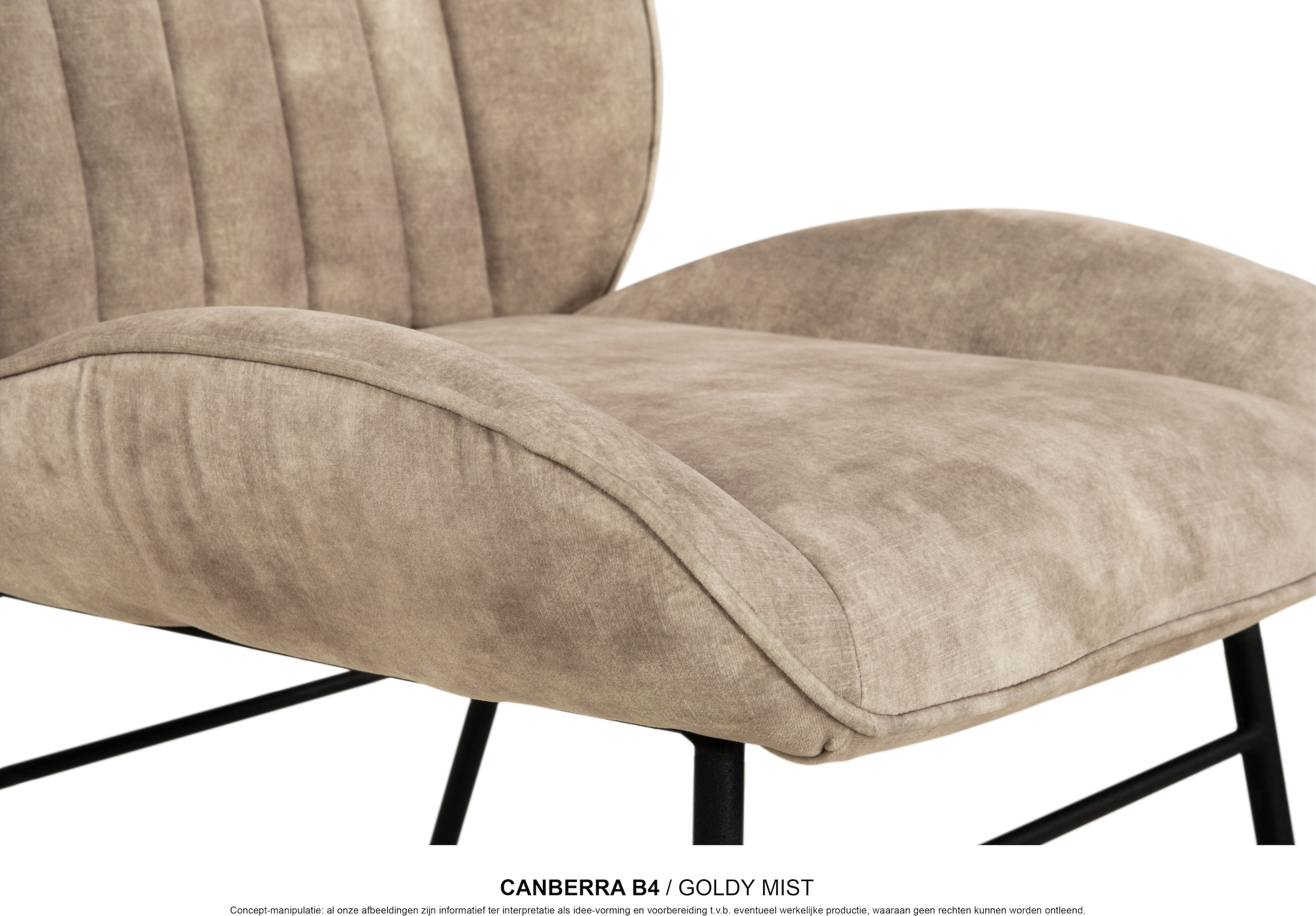 OMG Design Esszimmerstuhl »Canberra« (Set) 1 Stk.Esszimmerstuhl, pflegeleichter Samtvelour Bezug