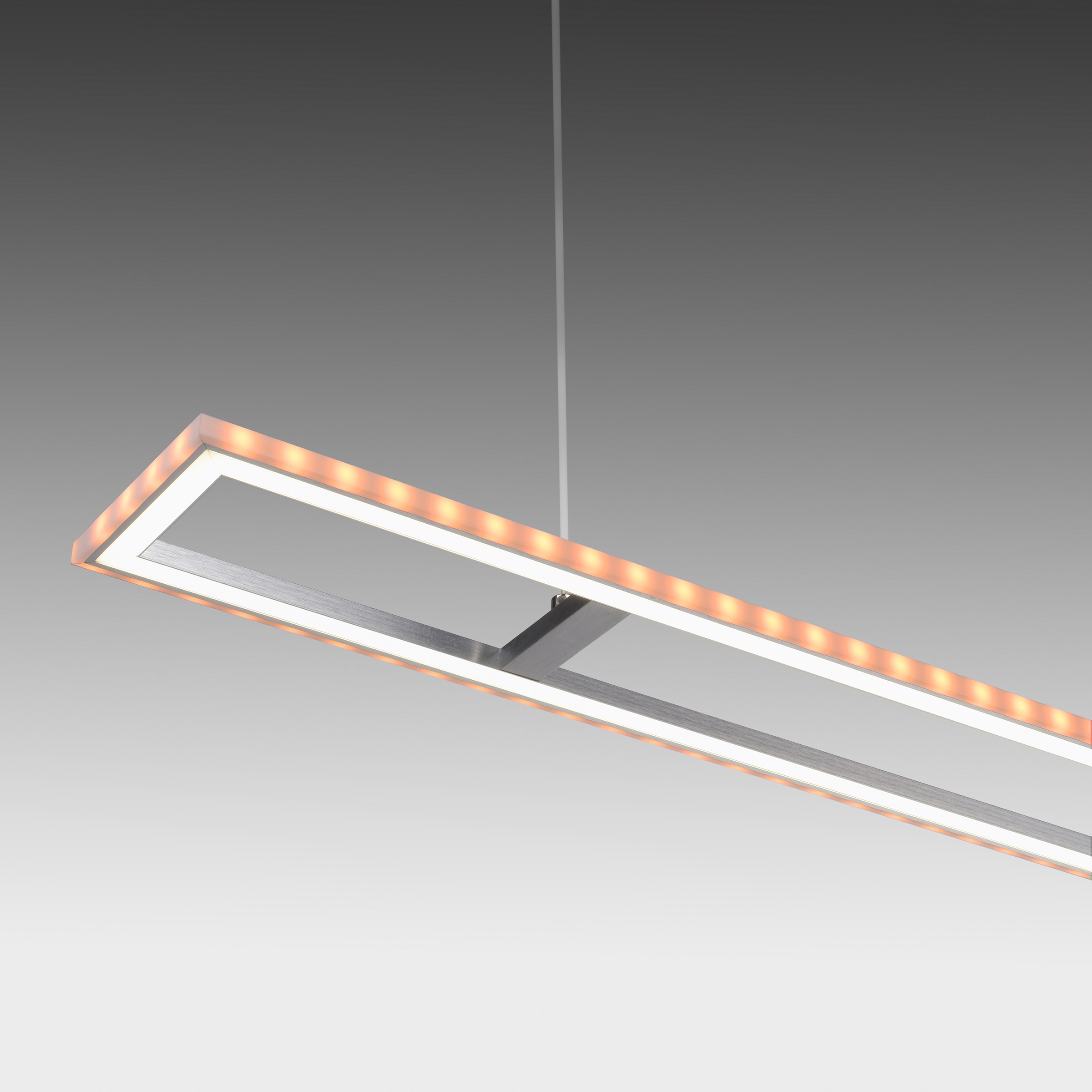 my home LED Pendelleuchte »Luan«, 2 flammig, Leuchtmittel LED-Board | LED fest integriert, Downlight: 2700-5000K, Sidelight: Rainbow-RGB, Infrarot-Fernbed. Inkl.