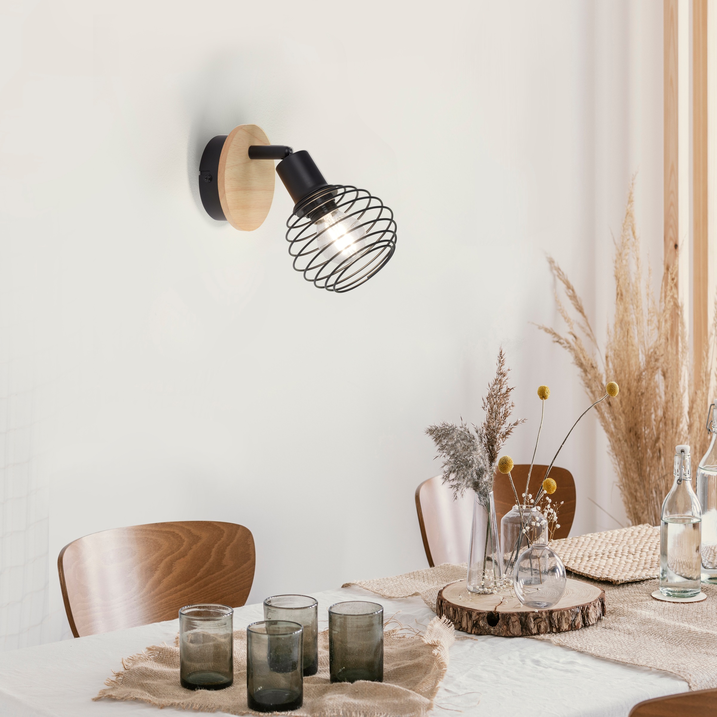 JUST LIGHT Wandleuchte »EUGEN«, 1 flammig, Leuchtmittel E14 | ohne Leuchtmittel, ExklusiveE14
