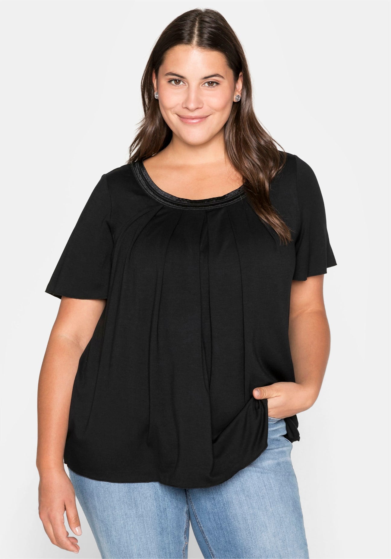 Sheego T-Shirt »T-Shirt«, (1 tlg.)