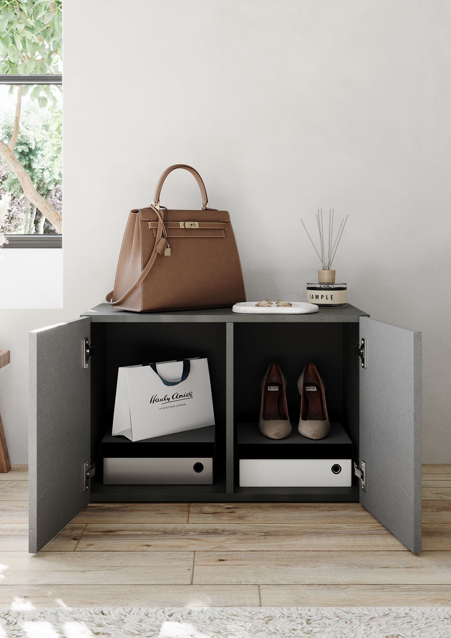 INOSIGN Schuhschrank »Pratiko Breite 63 cm, Höhe 42 cm, Garderobenbank,« Flurbank, Schuhbank, mit Stauraum