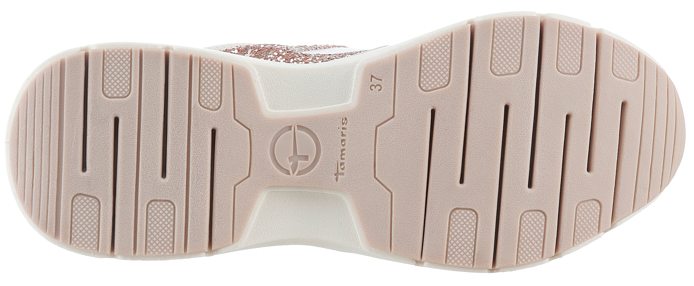 Tamaris Keilsneaker  , Plateau, Freizeitschuh, Schnürschuh mit kontrastfarbenen Details