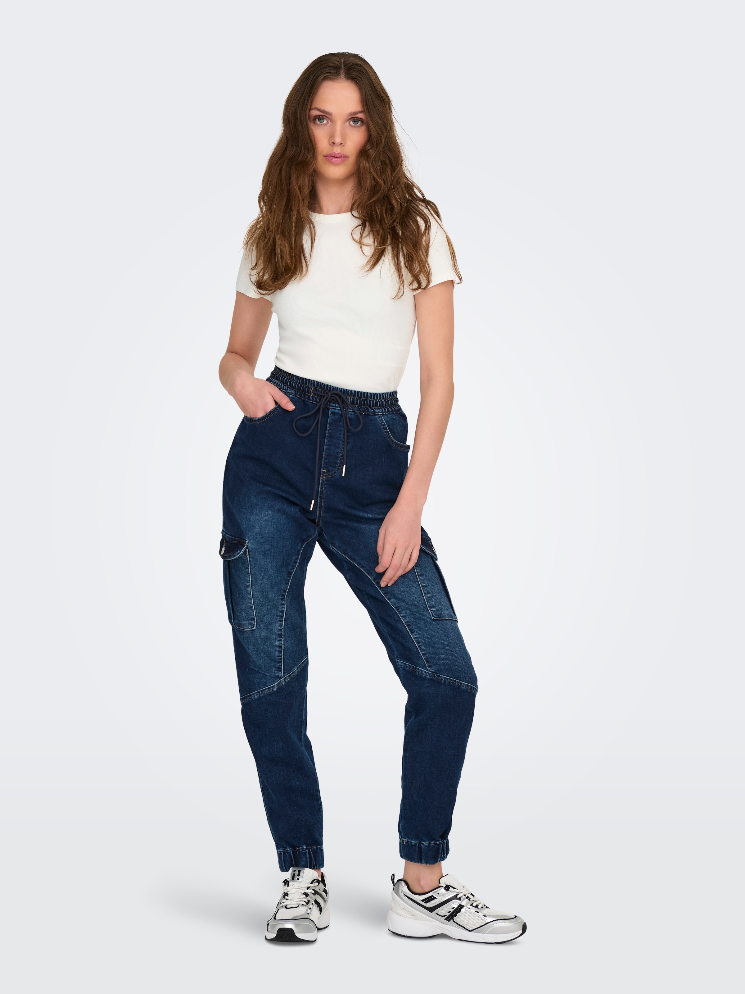 ONLY Kurzarmshirt »ONLEASY S/S TOP CS JRS 2 PACK« Packung, 2 Stk. Baumwollmischung, regular fit, Rundhals