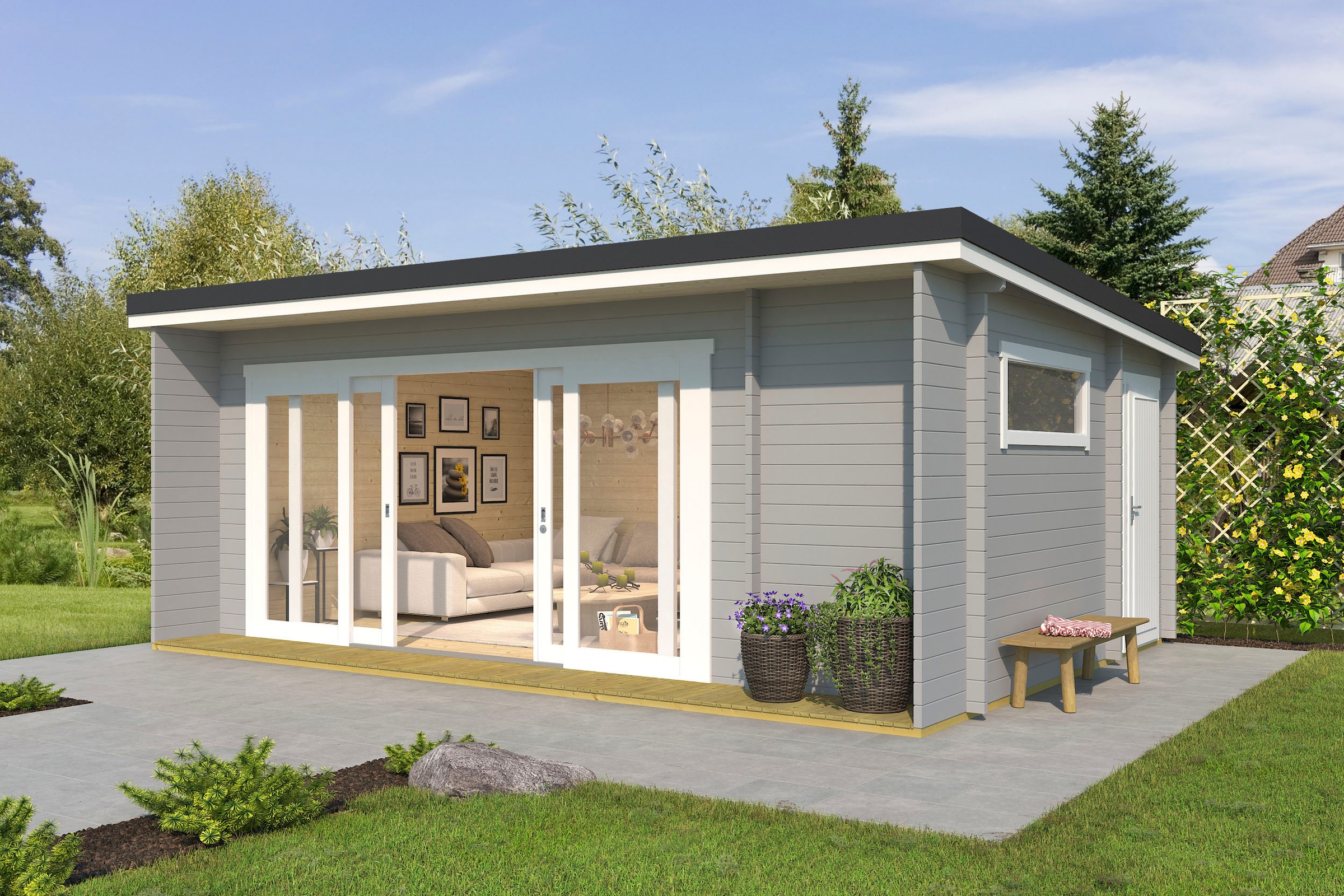 LASITA MAJA Gartenhaus »JAVA«, (Set, inkl. Fussbodenbretter zum verlegen)