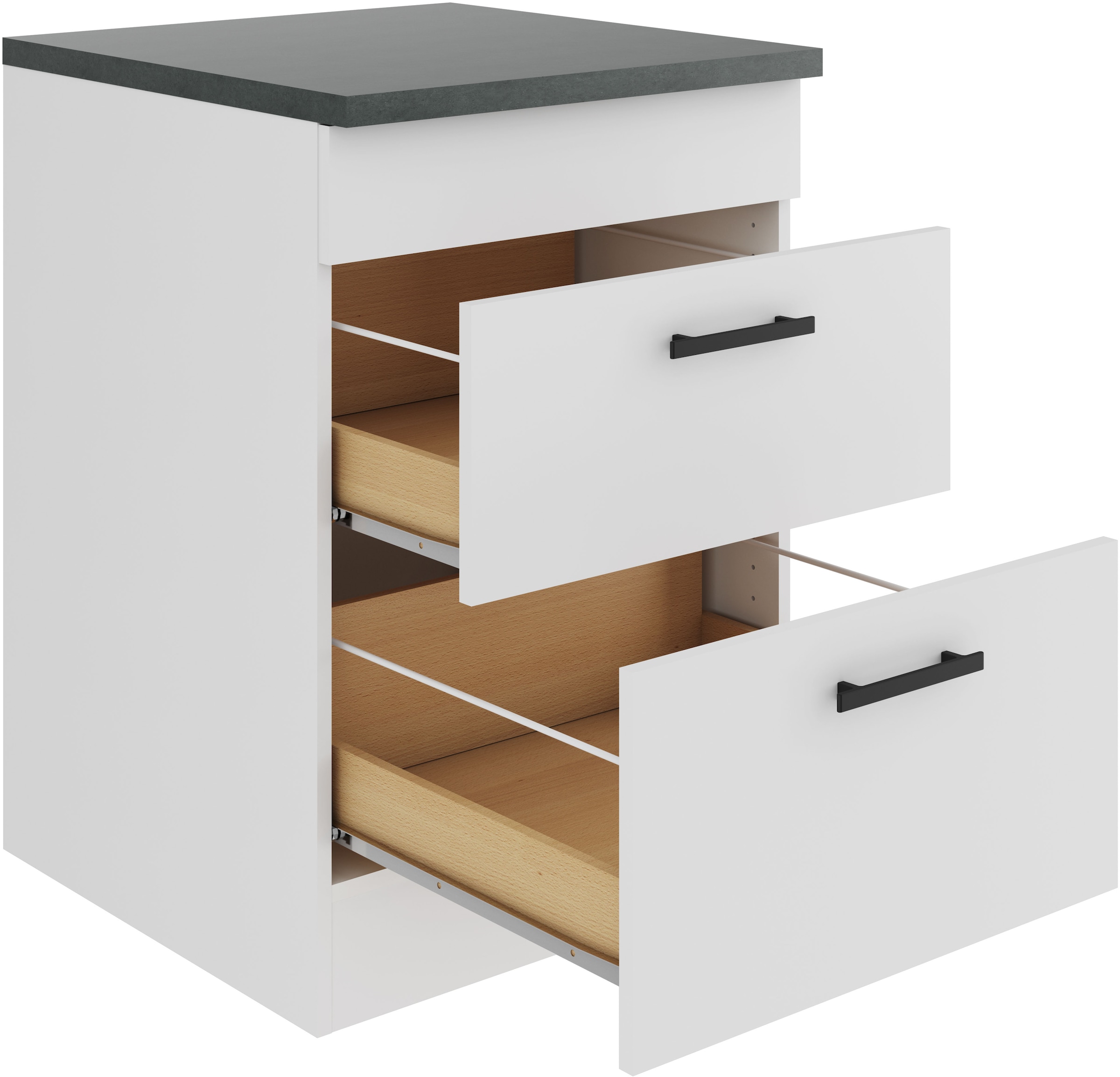 OPTIFIT Kochfeldumbauschrank »Palma« Breite 60 cm, für Kochfelder, mit 2 Auszügen