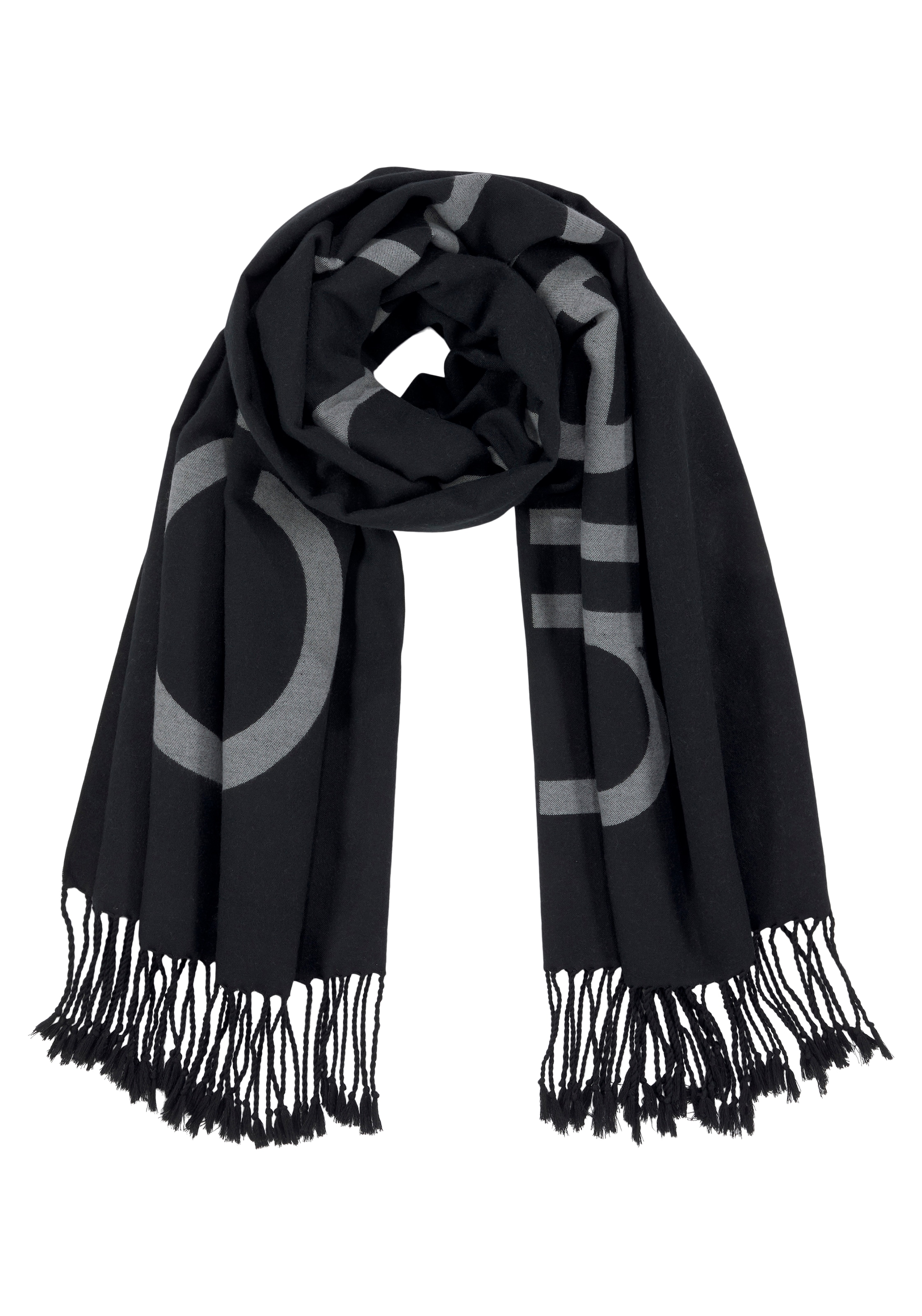 modischen 65X195«, ♕ Klein Modeschal mit »FRINGES SCARF bei Calvin Fransen