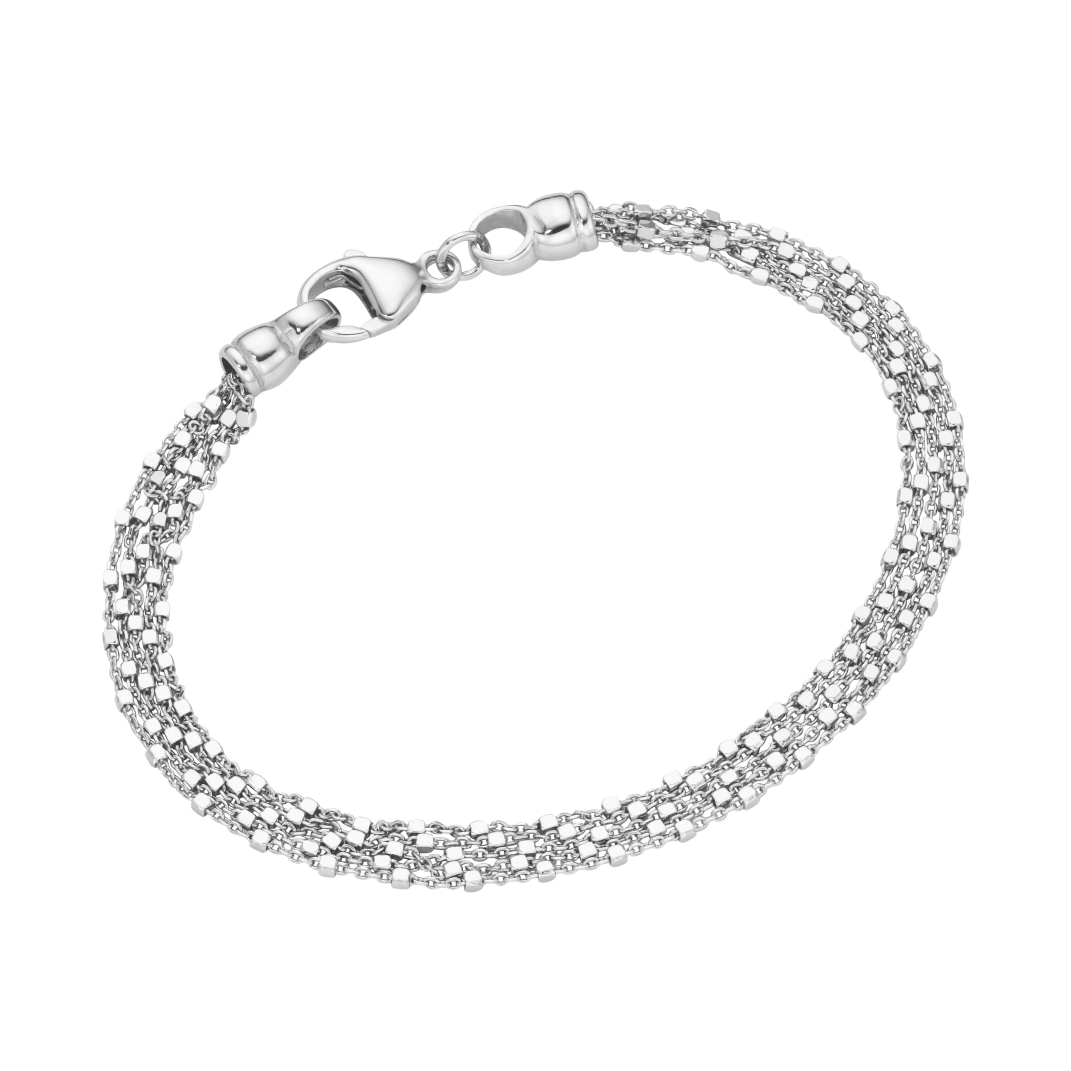 Armband »Armband Ankerkette 5-reihig mit Zwischenteilen, Silber 925«