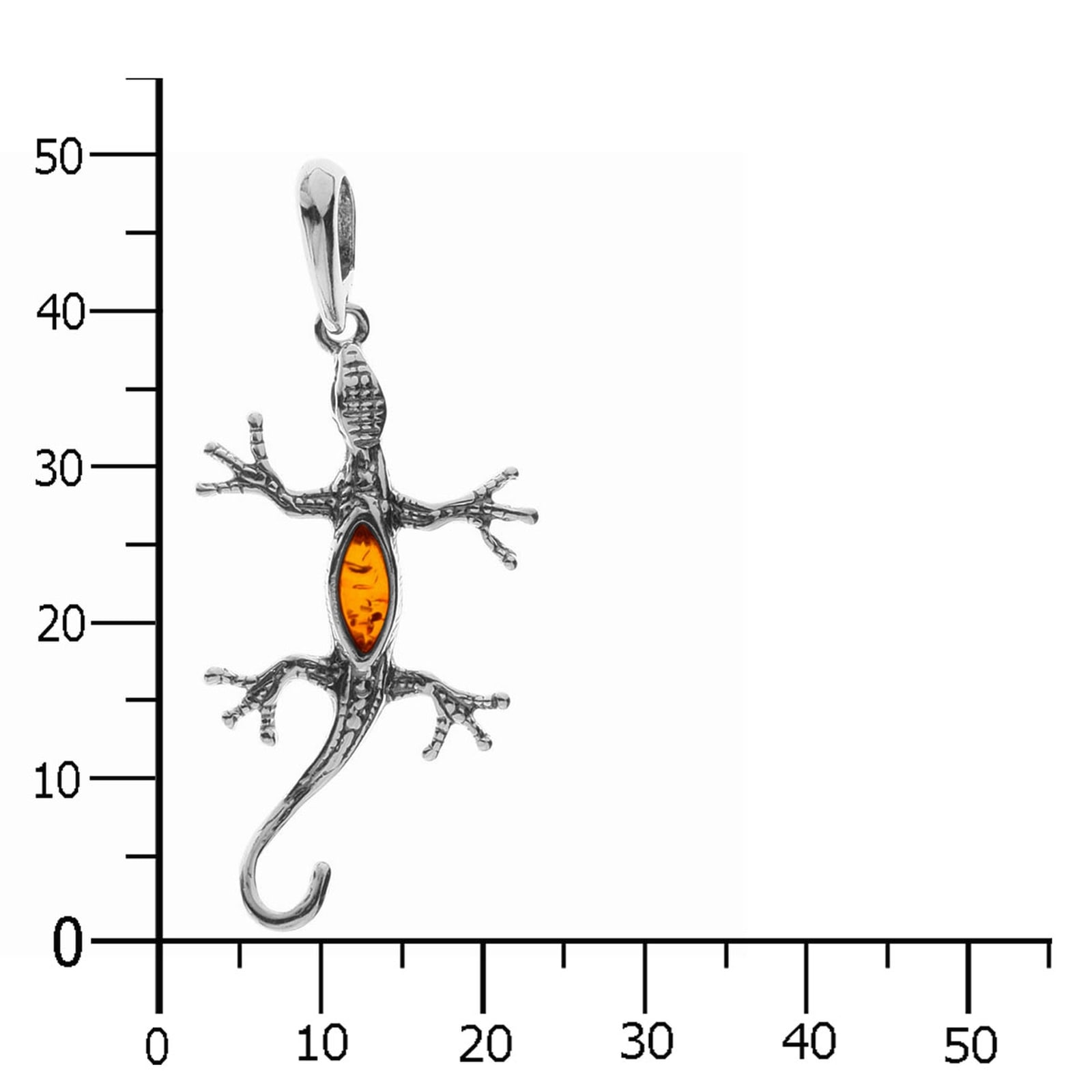 OSTSEE-SCHMUCK Kettenanhänger »- Salamander - Silber 925/000 - Bernstein«