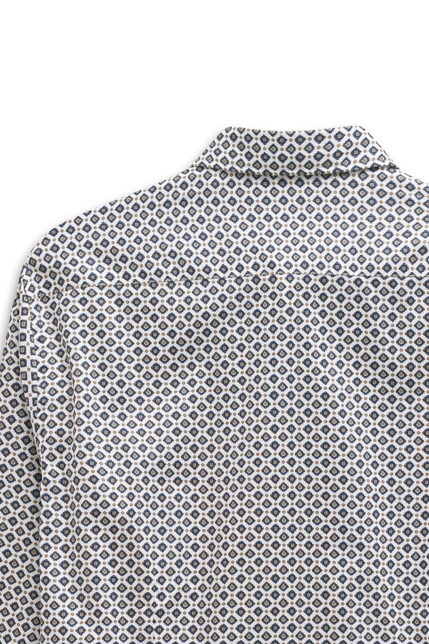 bugatti Langarmhemd »Modern Fit«, mit Rauten-Muster und Easy-Care Funktion
