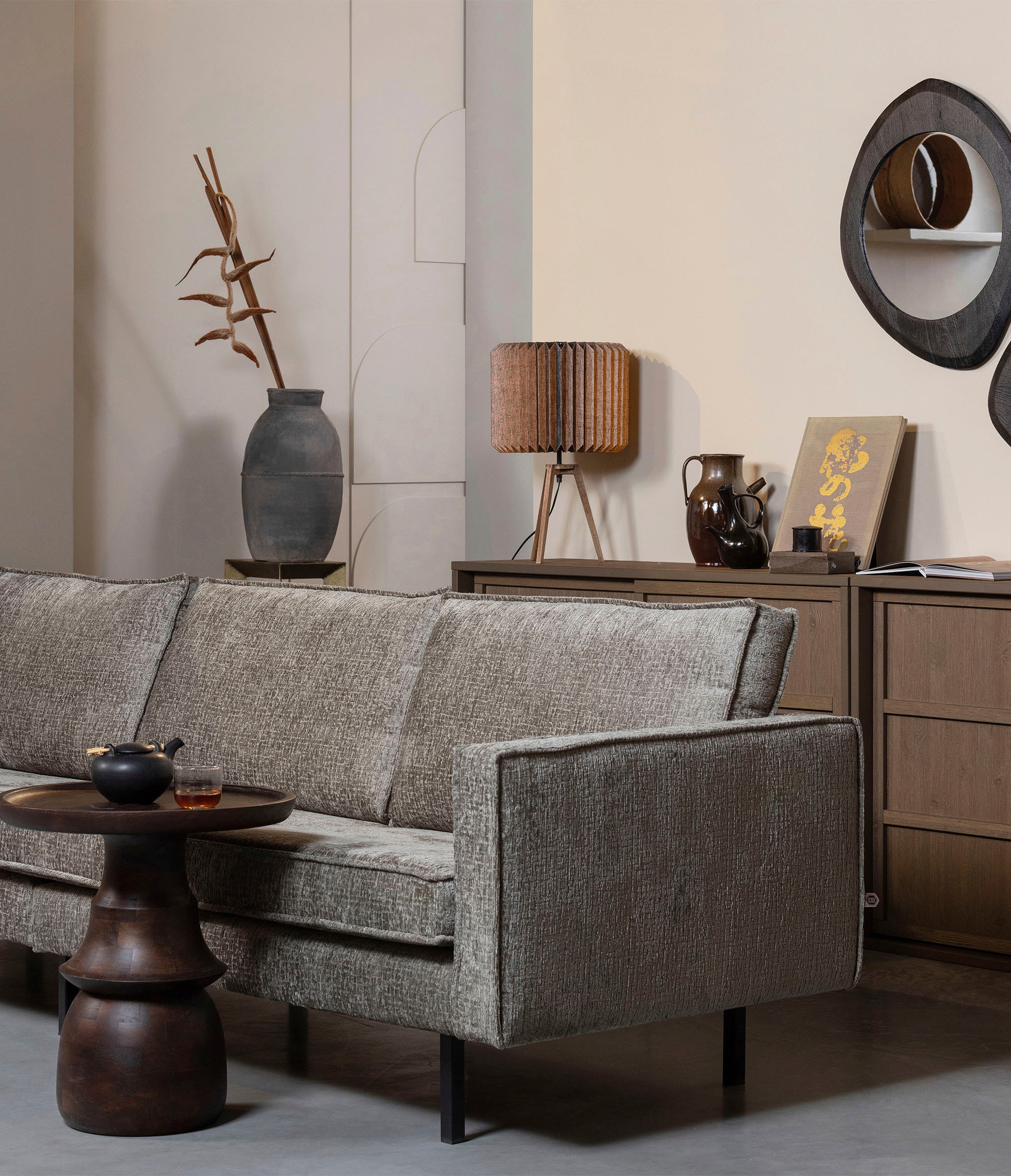 WOOOD Beistelltisch »Broad« H 55 cm x Ø 50 cm