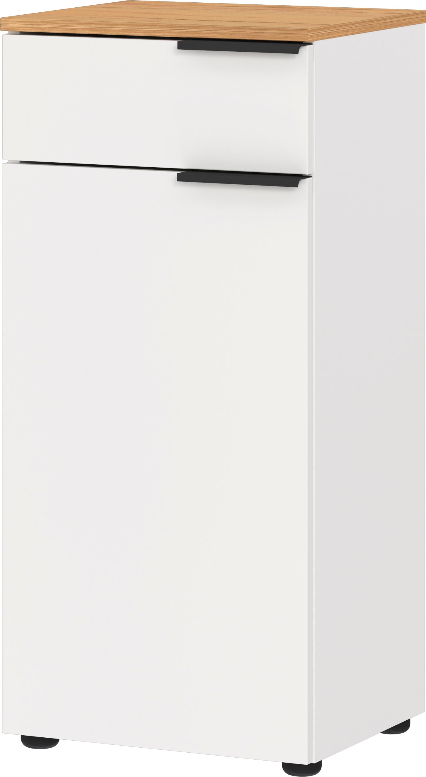 andas Badmöbel-Set »Majtum bestehend aus Waschbeckenunterschrank, Spiegel«, (3 St.), inkl. LED-Beleuchtung & Unterschrank, Made in Germany