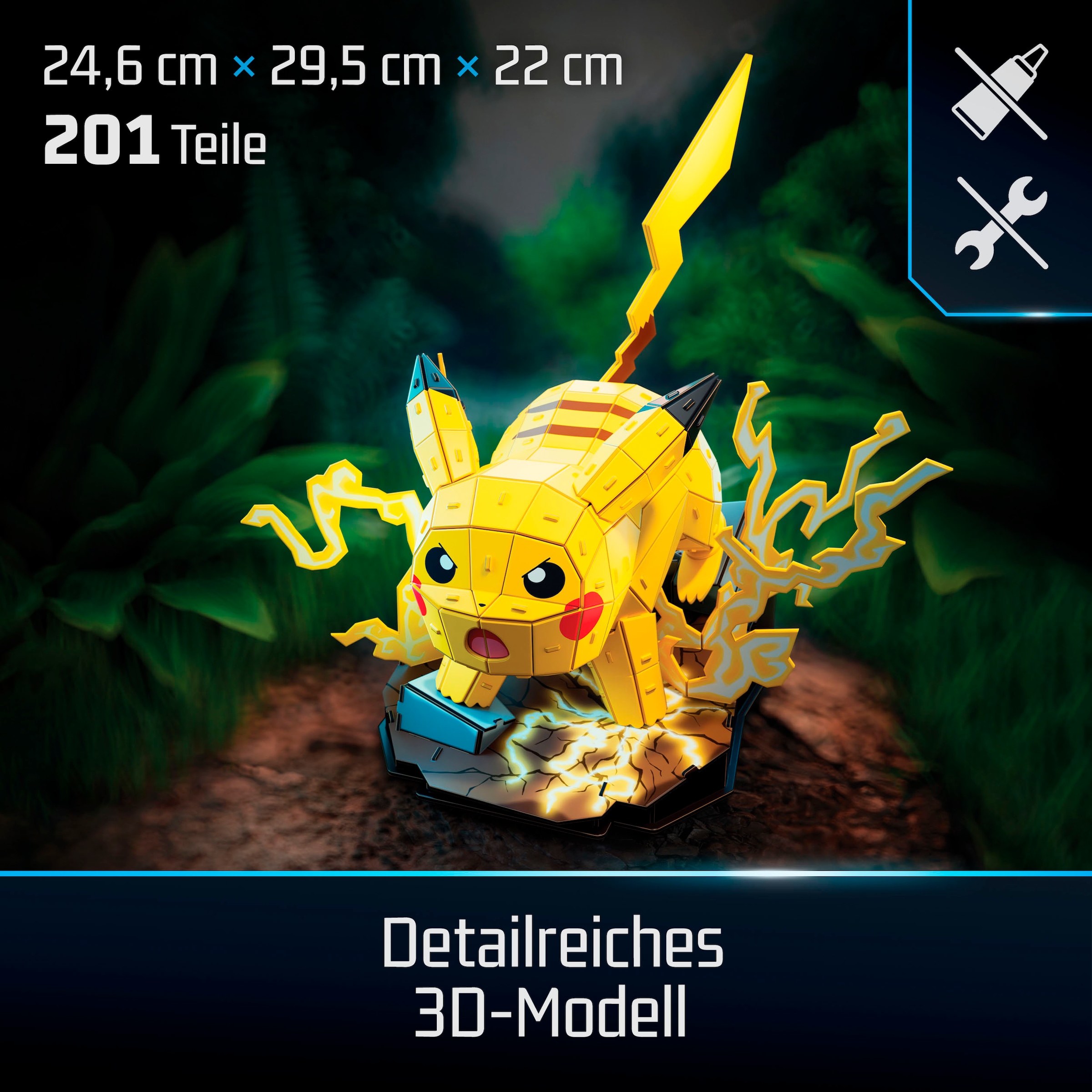 Spin Master Puzzle »4D Build - Pokémon Pikachu«