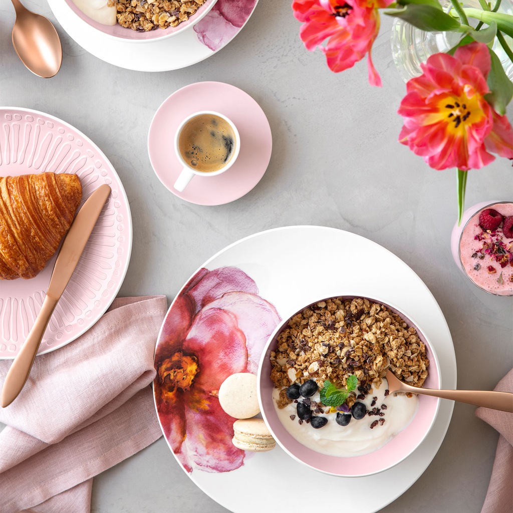 Villeroy & Boch Speiseteller »Speiseteller Coupe Rose Garden ø 28,5 cm 6er Set bunt«