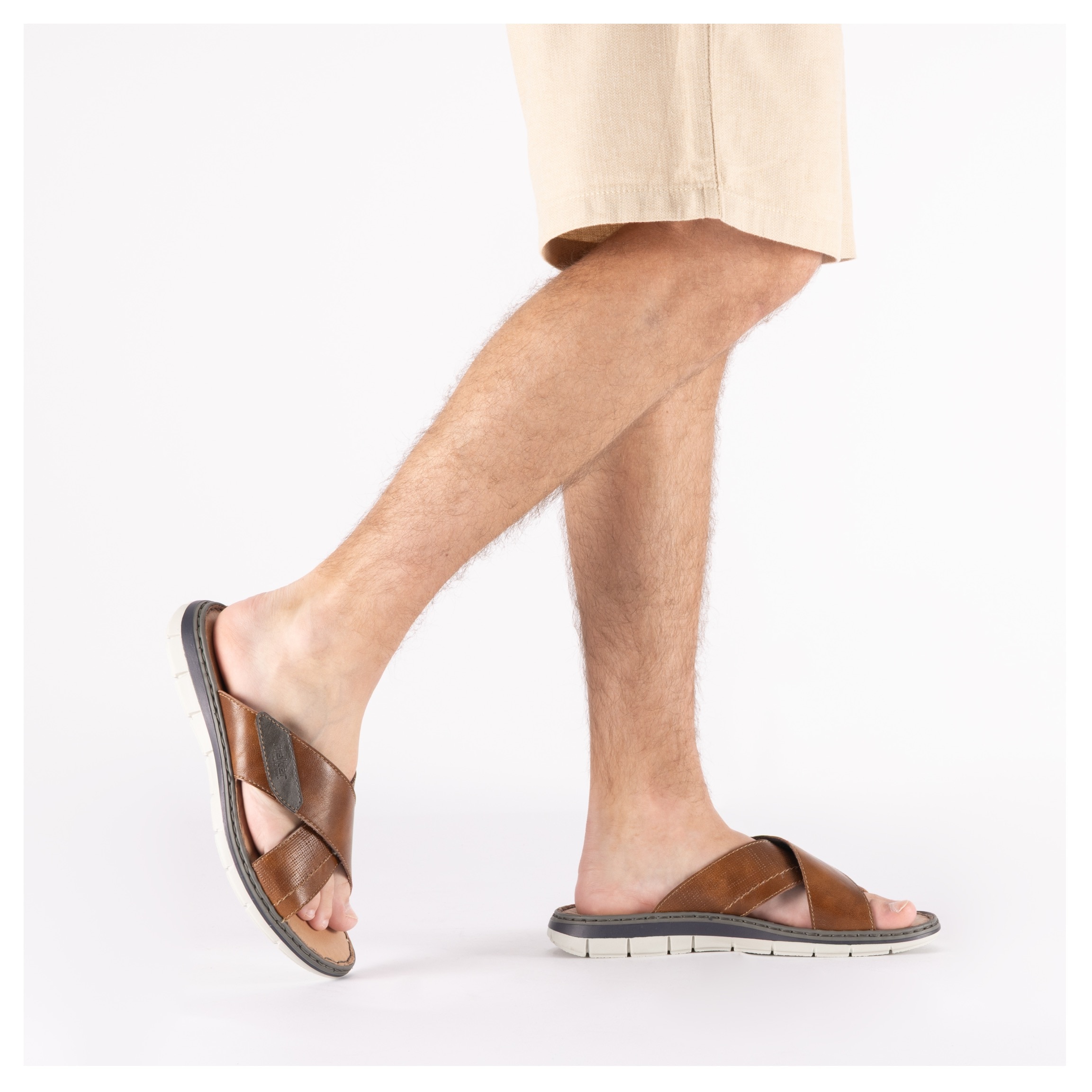 Rieker Pantolette  Sommerschuh, Strandschuh, Urlaubsschuh mit weicher Innensohle