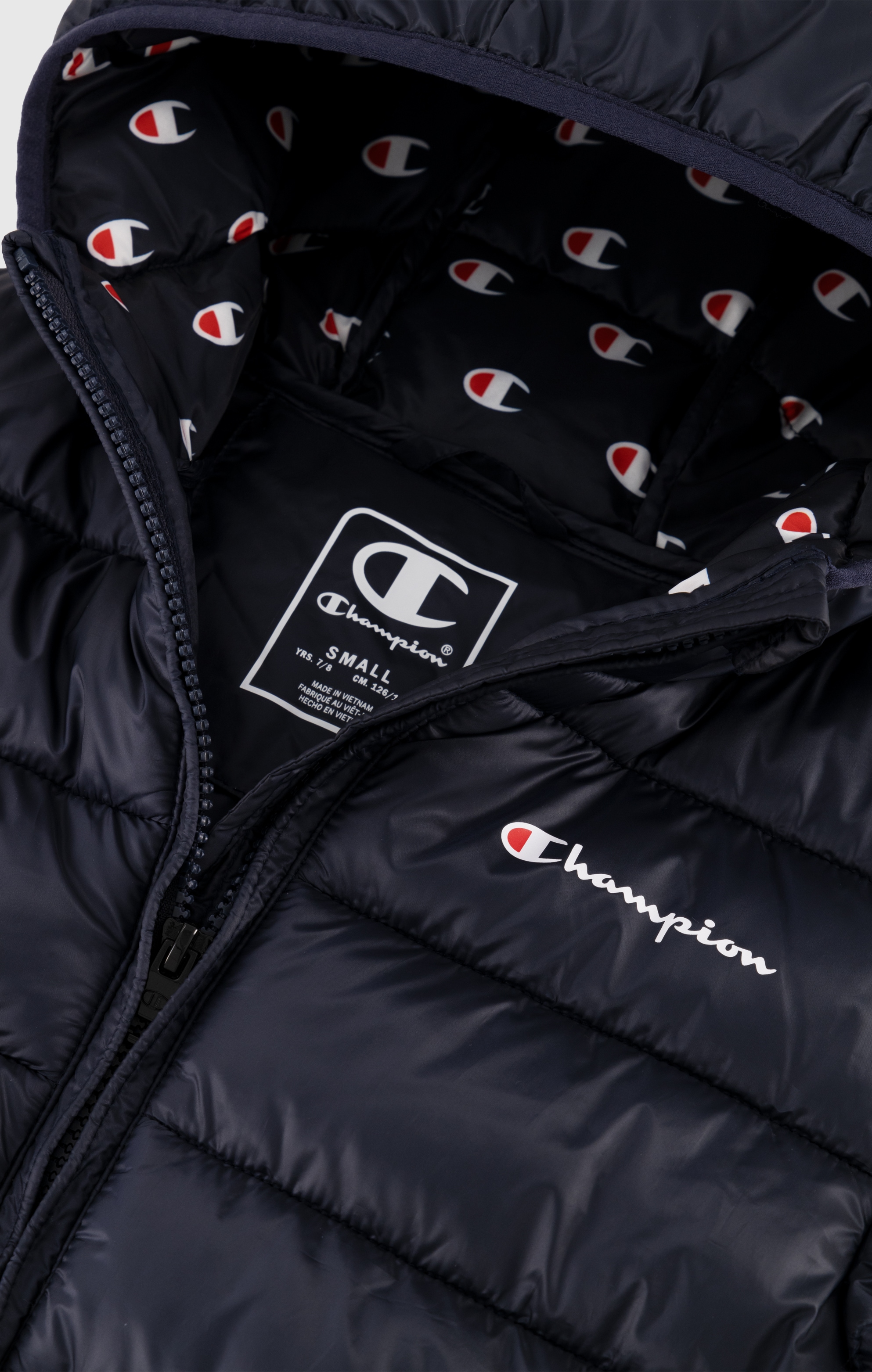 Champion Steppjacke, mit Kapuze, Für Kinder