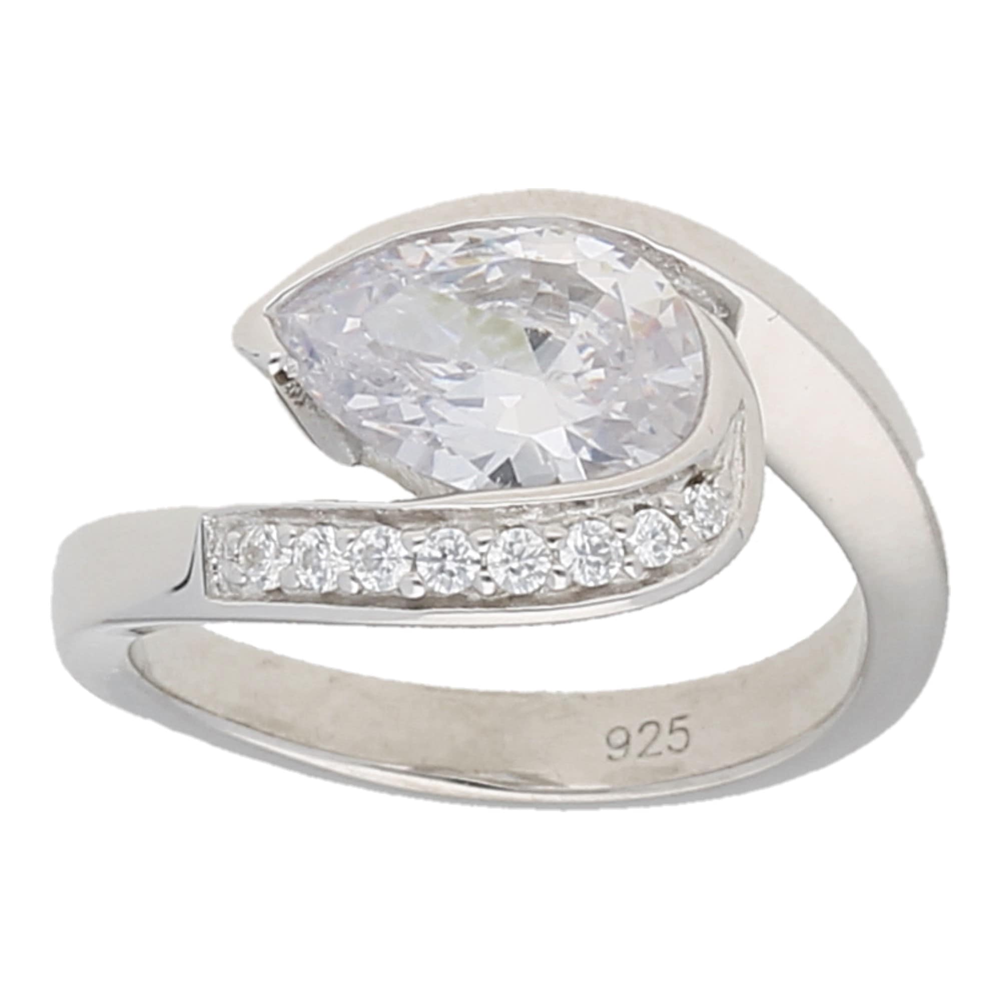 Smart Jewel Silberring »Ring mit funkelnden Zirkonia Steinen, Silber 925«  kaufen | UNIVERSAL