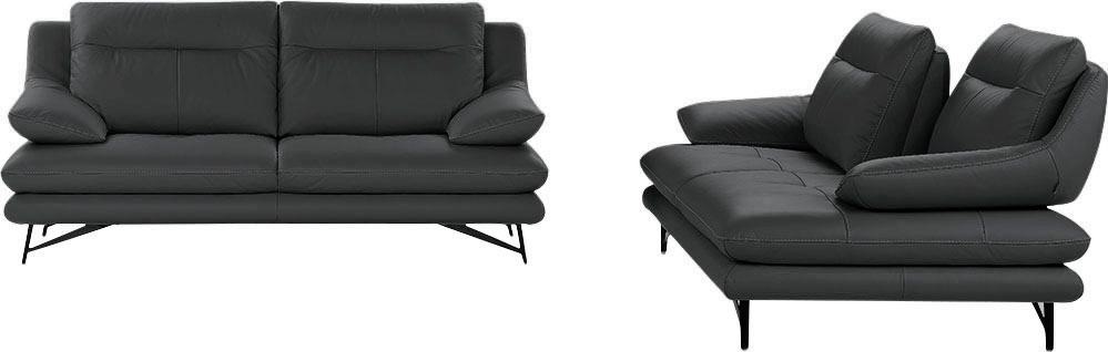 CALIA ITALIA 3-Sitzer »Cezanne, italienisches Design trifft erstklassigen Sitzkomfort, Leder«, Edles Designsofa in besonders langlebigen & pflegeleichten Lederarten