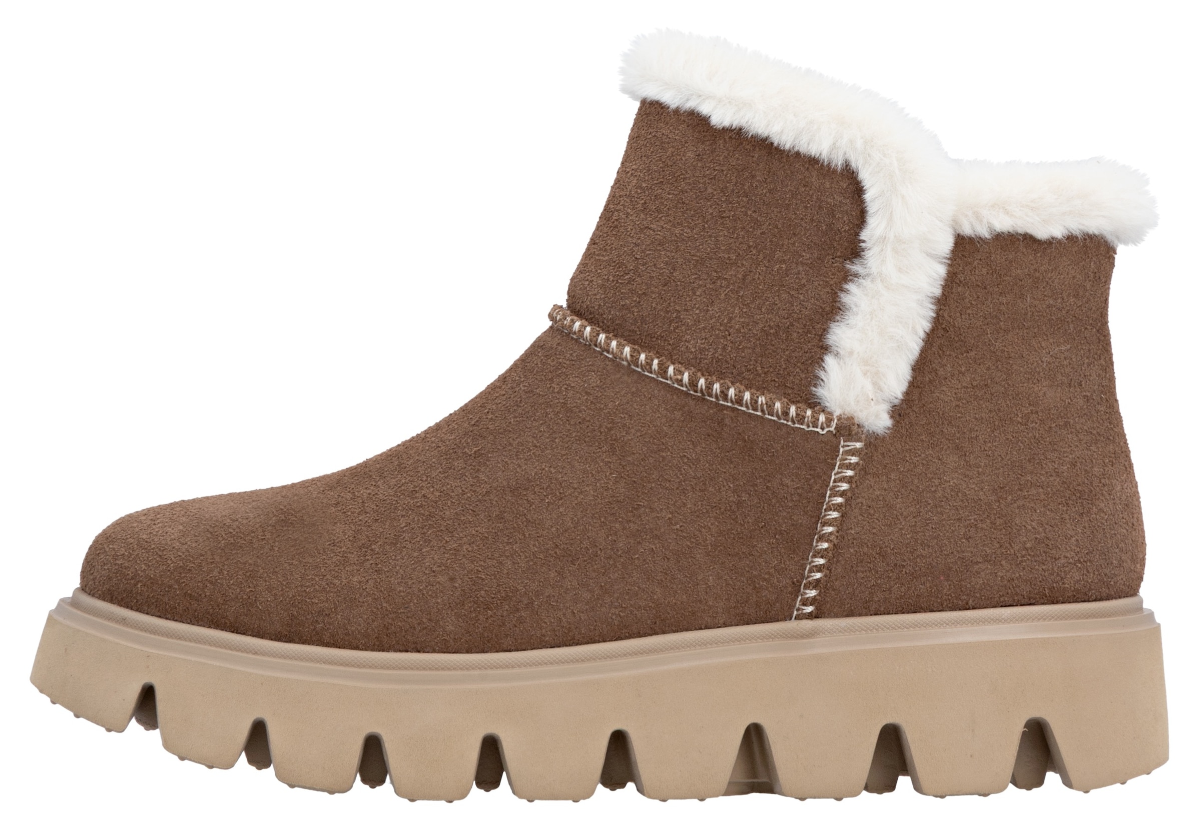 RIEKER Sport Winterboots, Plateaustiefel, Schlupfschuh mit Innenreißverschluss