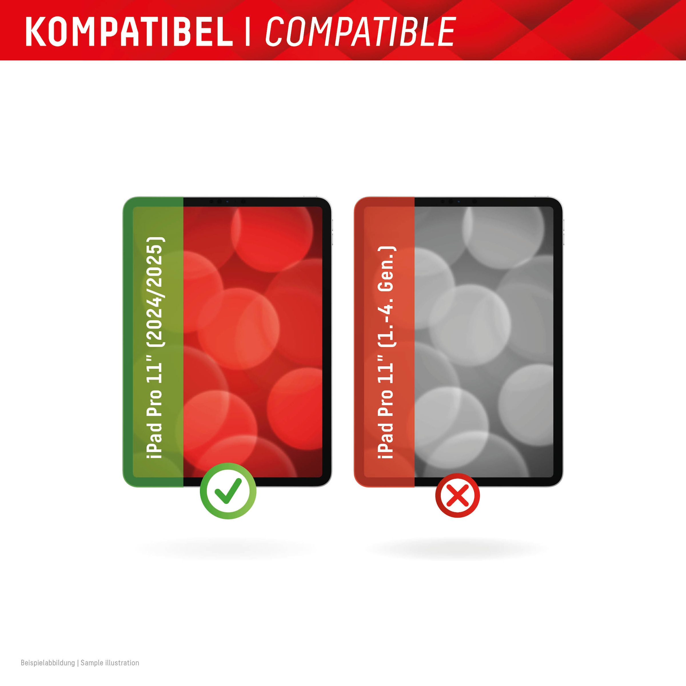 Displex Displayschutzfolie »Tablet Glass« für Apple iPad Pro 11" (2024/2025) Displayschutz, Bildschirmschutz, kratz & stoßfest, einfaches Anbringen