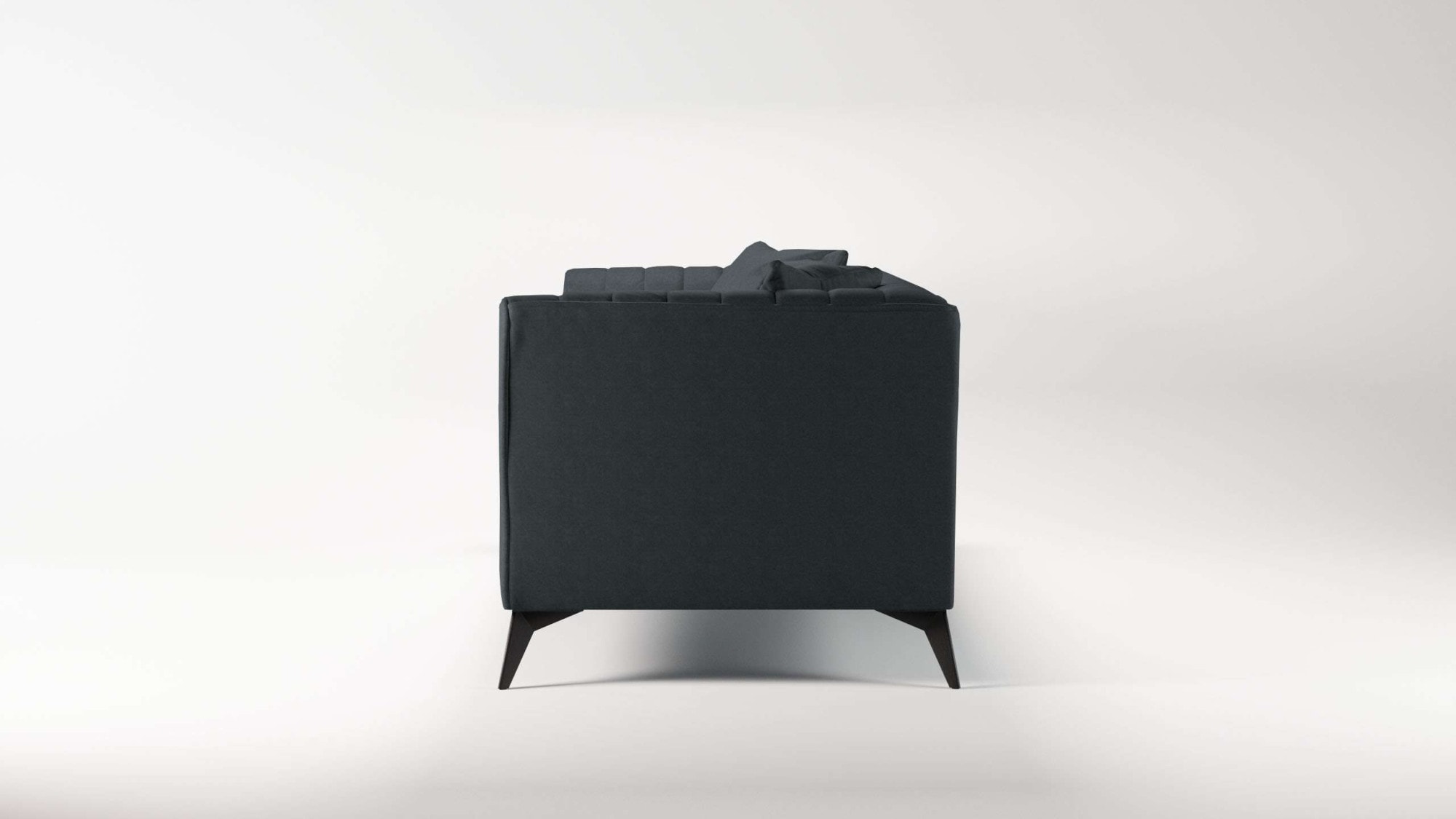 PLACES OF STYLE 4-Sitzer »MATTHEW elegantes Designsofa, Maße B/T/H: 231/86/74 cm« XXL, Steppung im Rücken, lose Sitzkissen, incl 2. Zierkissen