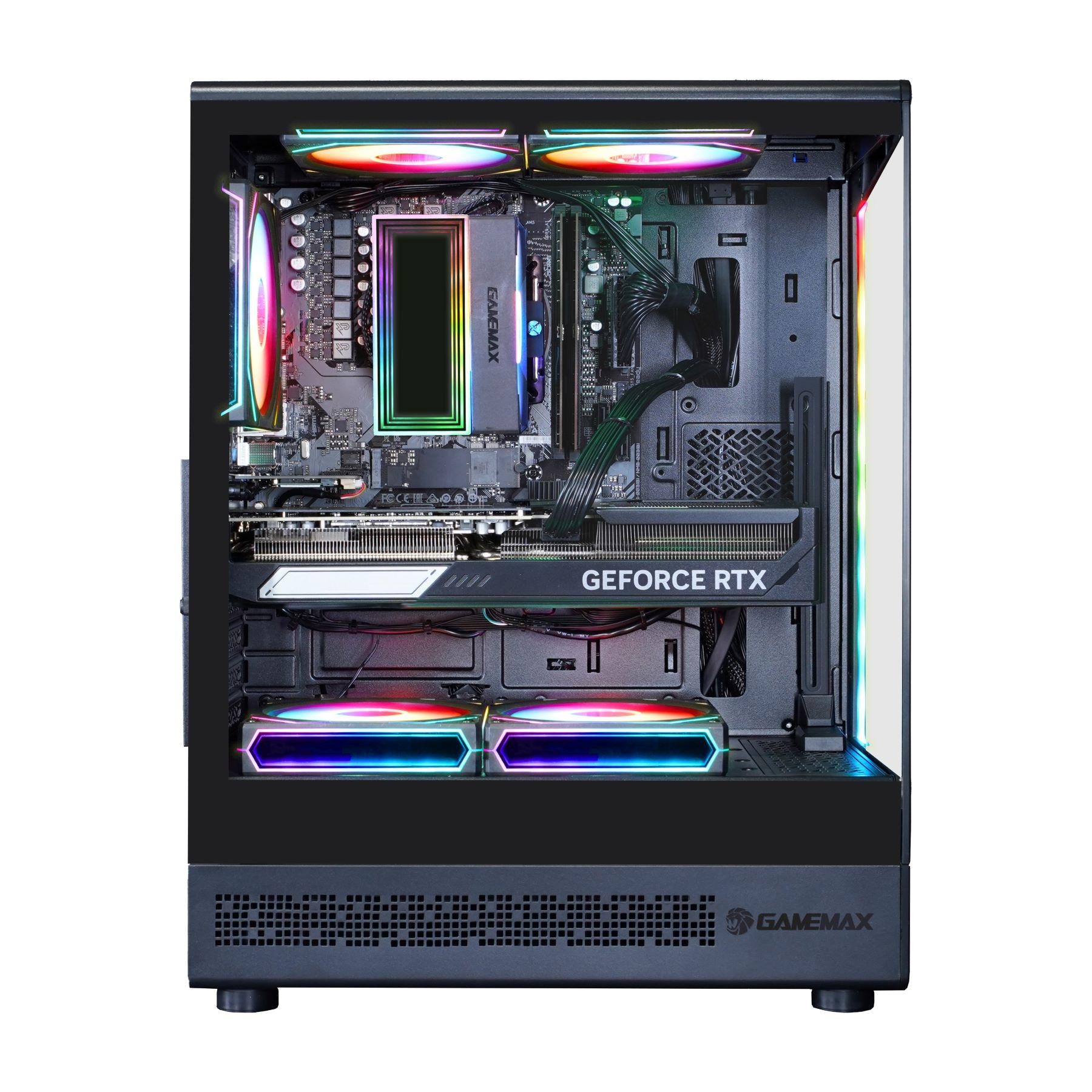 GAMEMAX PC-Komplettsystem »GigaDeal Gaming-PC-Set VISTA COC AB«, Windows 11 + Gigabyte GS32QC LED-Monitor Curved, 80 cm (32")