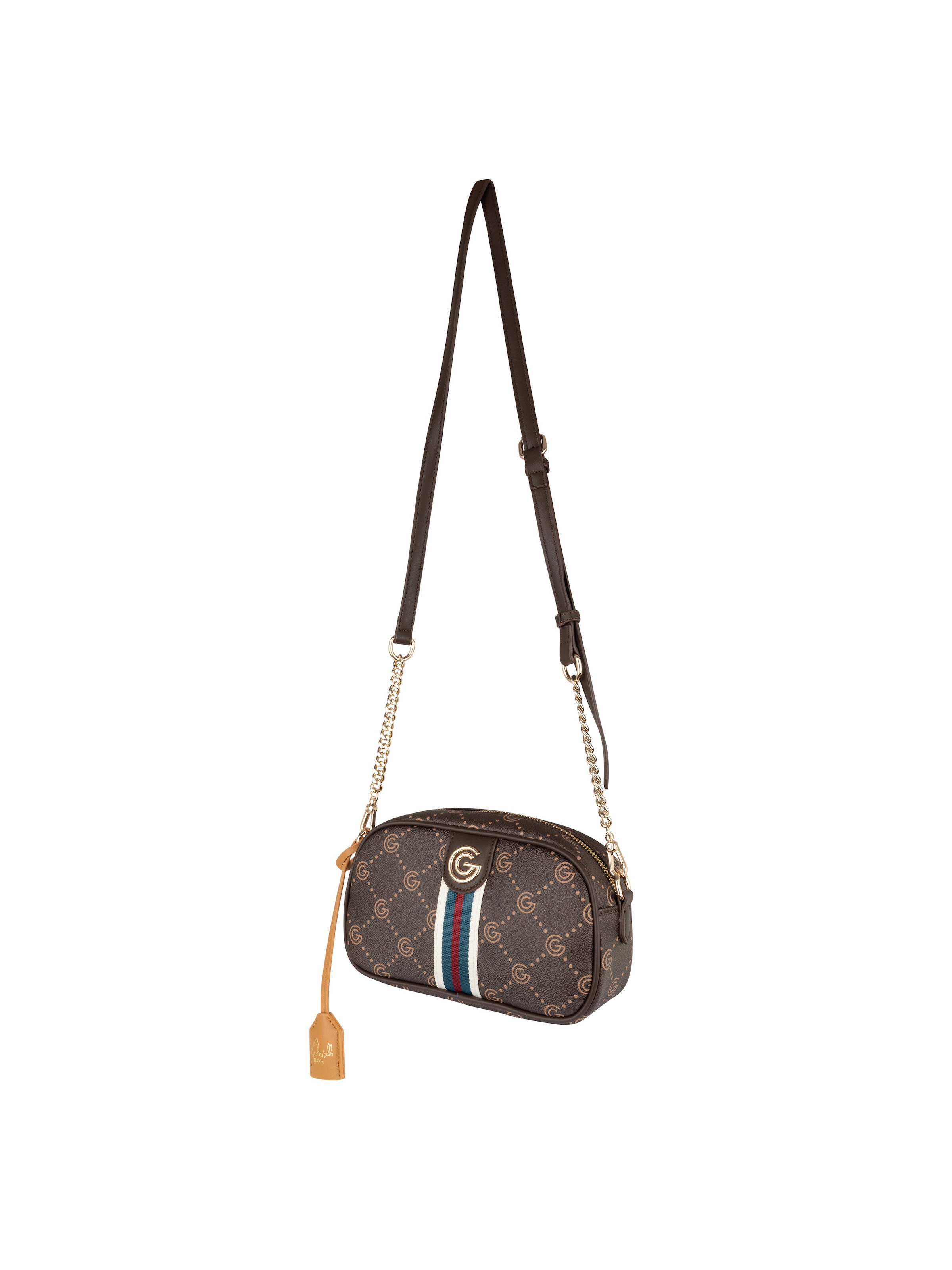 GABRIELLA G By Gabriella Gucci Umhängetasche »VALENCIA« Damen Handtasche, Schultertasche mit modischen Kontrastbesätzen