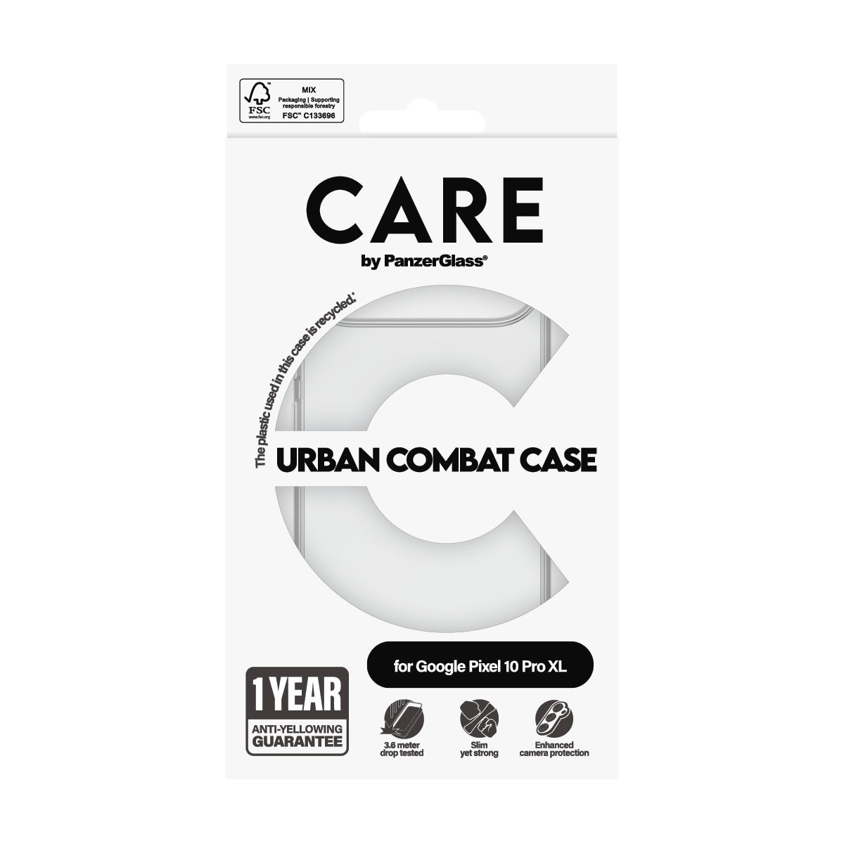 CARE by PanzerGlass Handyhülle »Urban Combat case für Google Pixel 10 Pro XL« Google Pixel 10 Pro XL Backcover, Schutzhülle, Handyschutzhülle, Case, Schutzcase, stoßfest