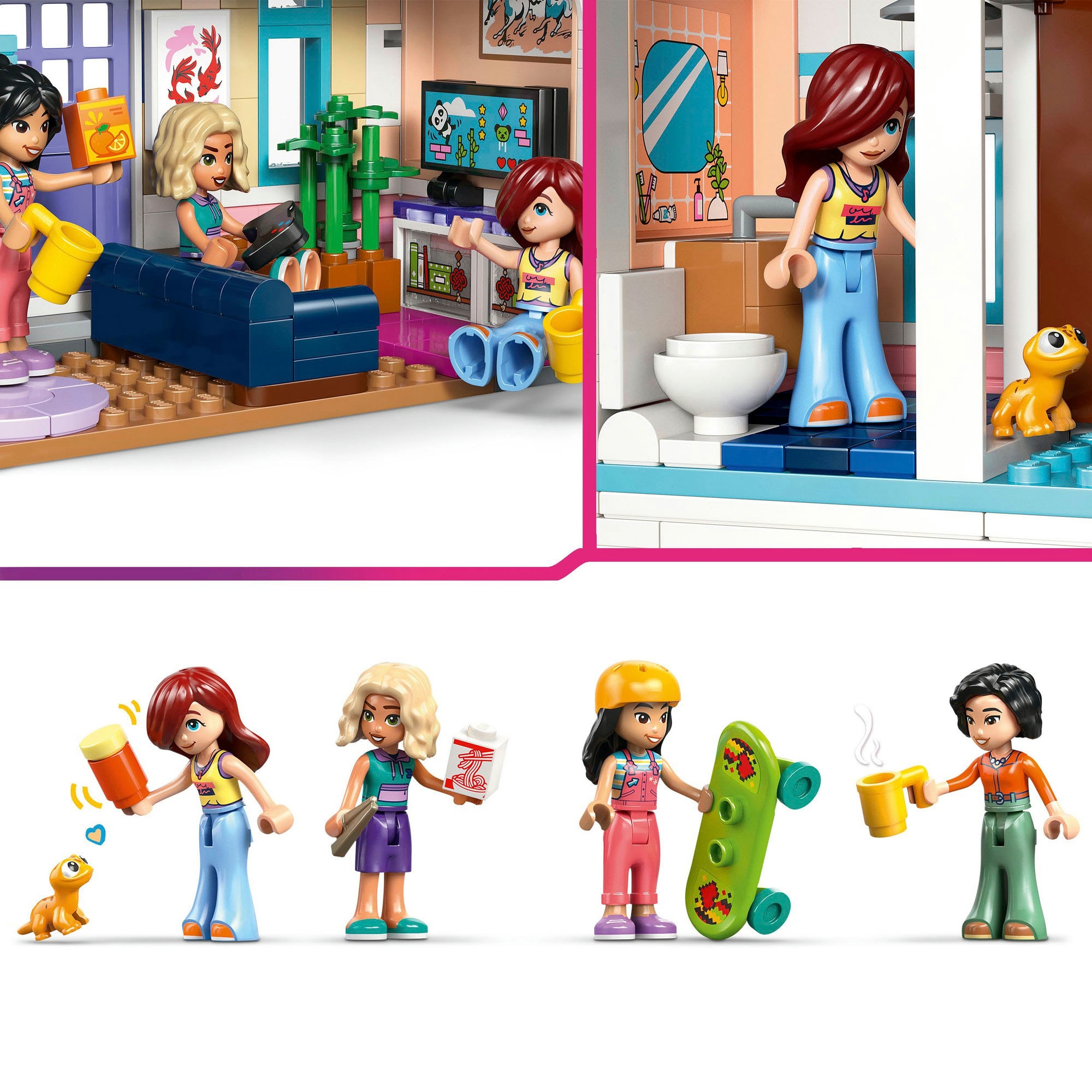 LEGO® Konstruktionsspielsteine »Lianns Familienhaus (42687), LEGO Friends« Made in Europe