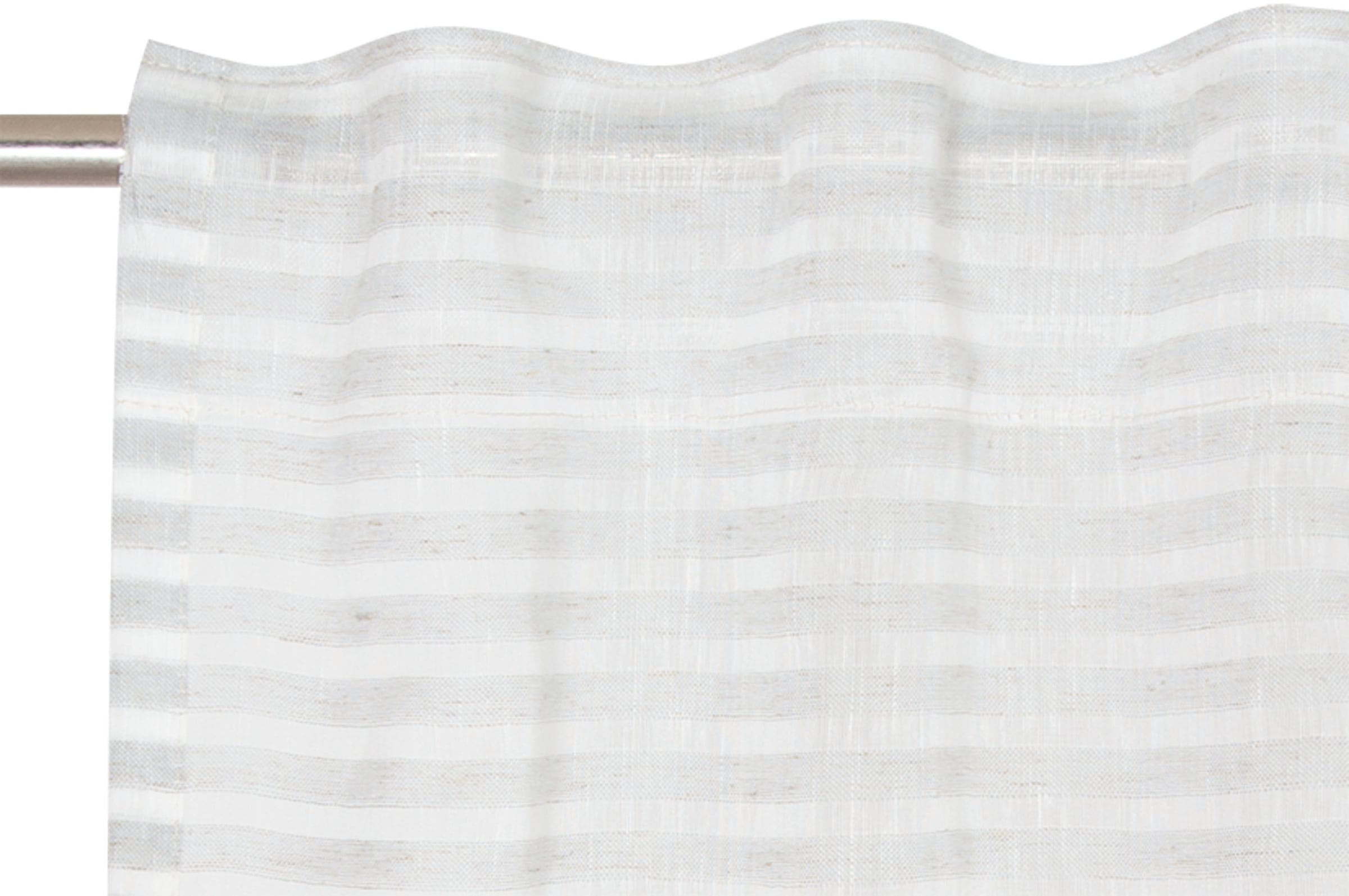 TOM TAILOR HOME Vorhang »Natural Stripe«, (1 St.), transparent