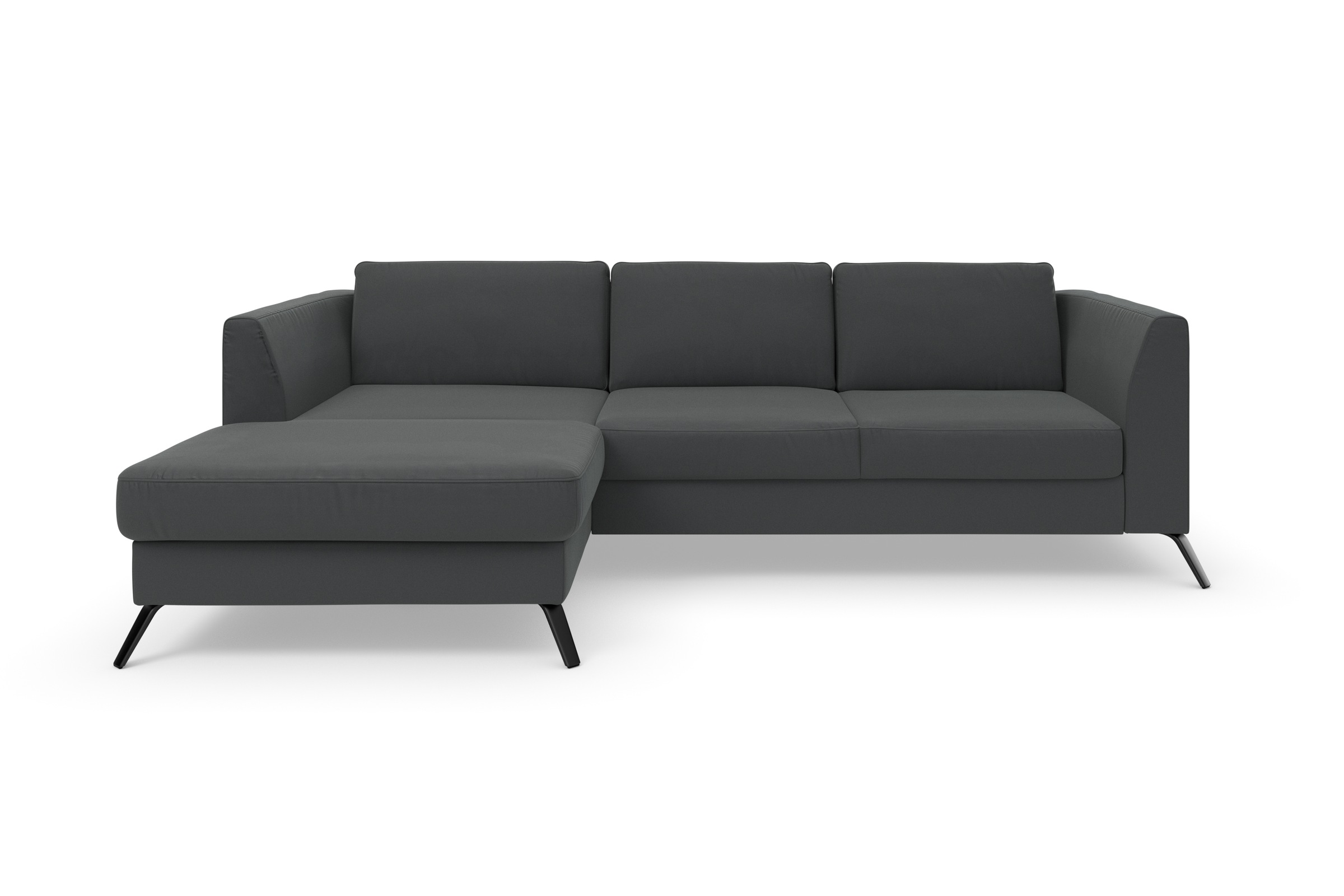 sit&more Ecksofa »Olsen L-Form«, inklusive Sitztiefenverstellung, wahlweise mit Bettfunktion, 15cm hoch