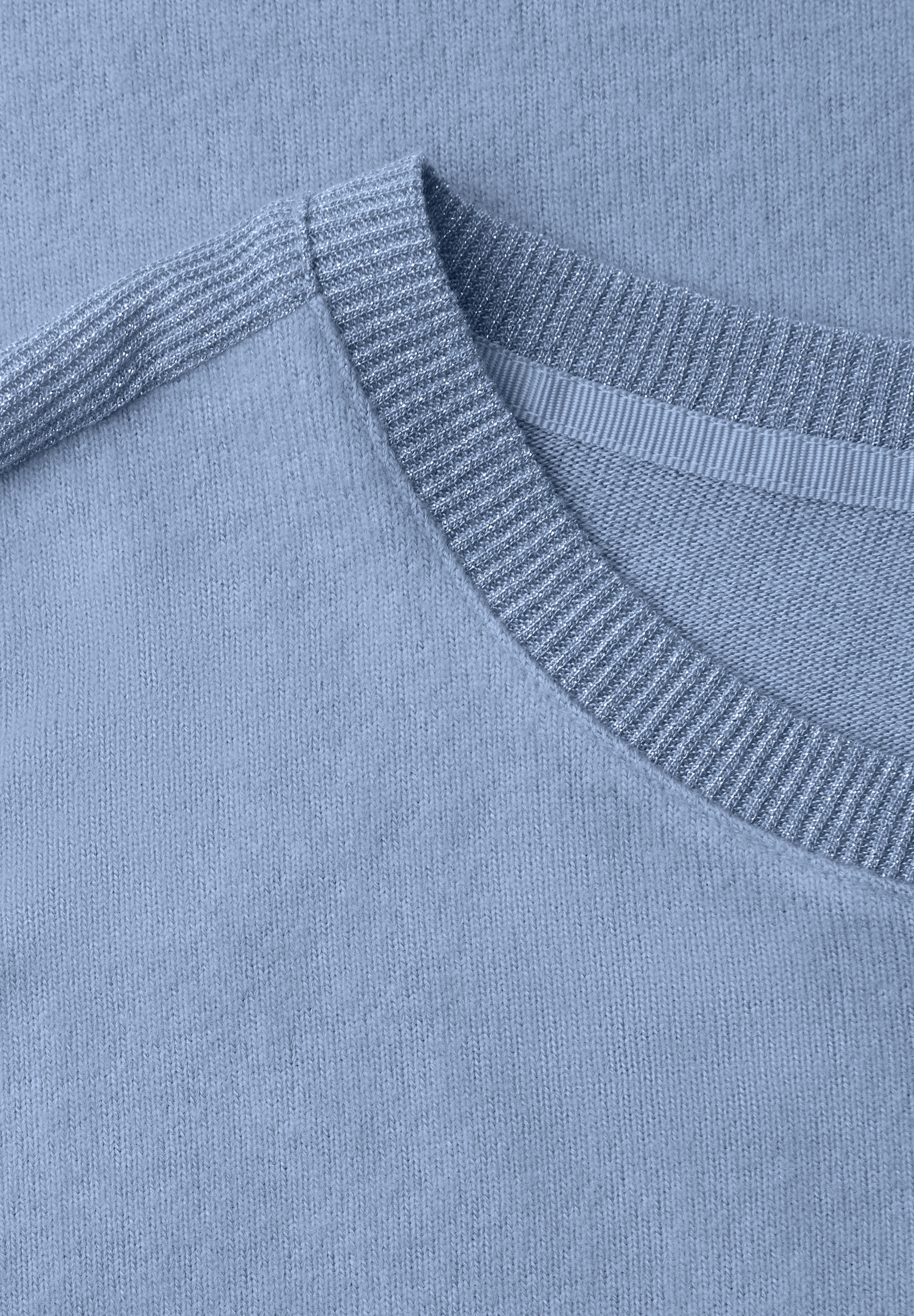 STREET ONE Langarmshirt mit Glitzerdetails