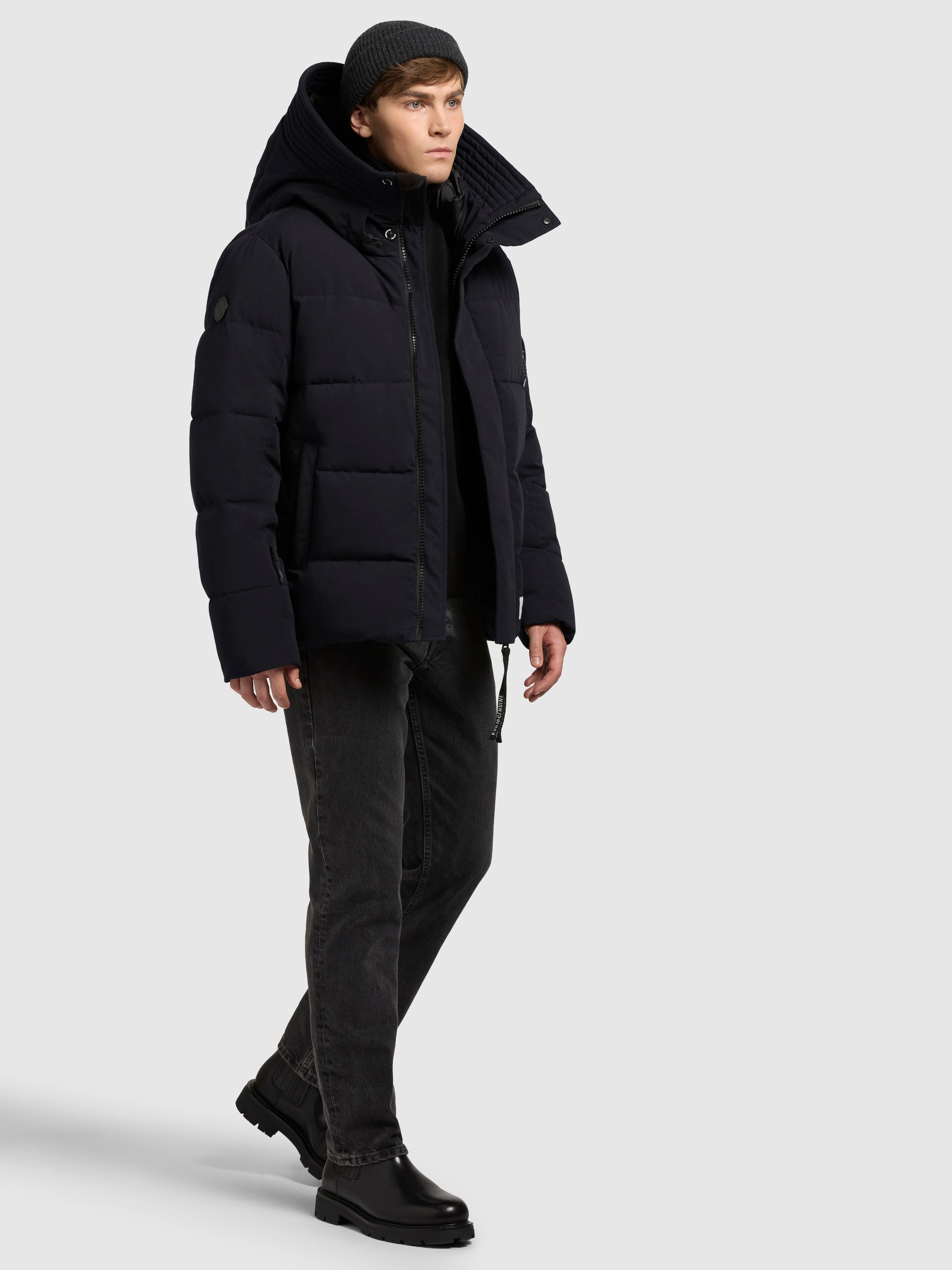 khujo Steppjacke »BARD«, mit Kapuze
