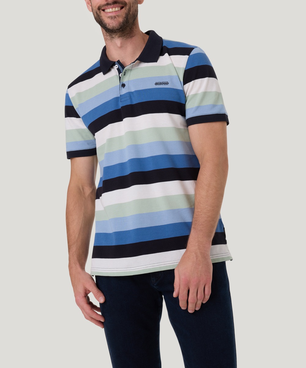 Pioneer Authentic Jeans Poloshirt, mit Streifenmuster
