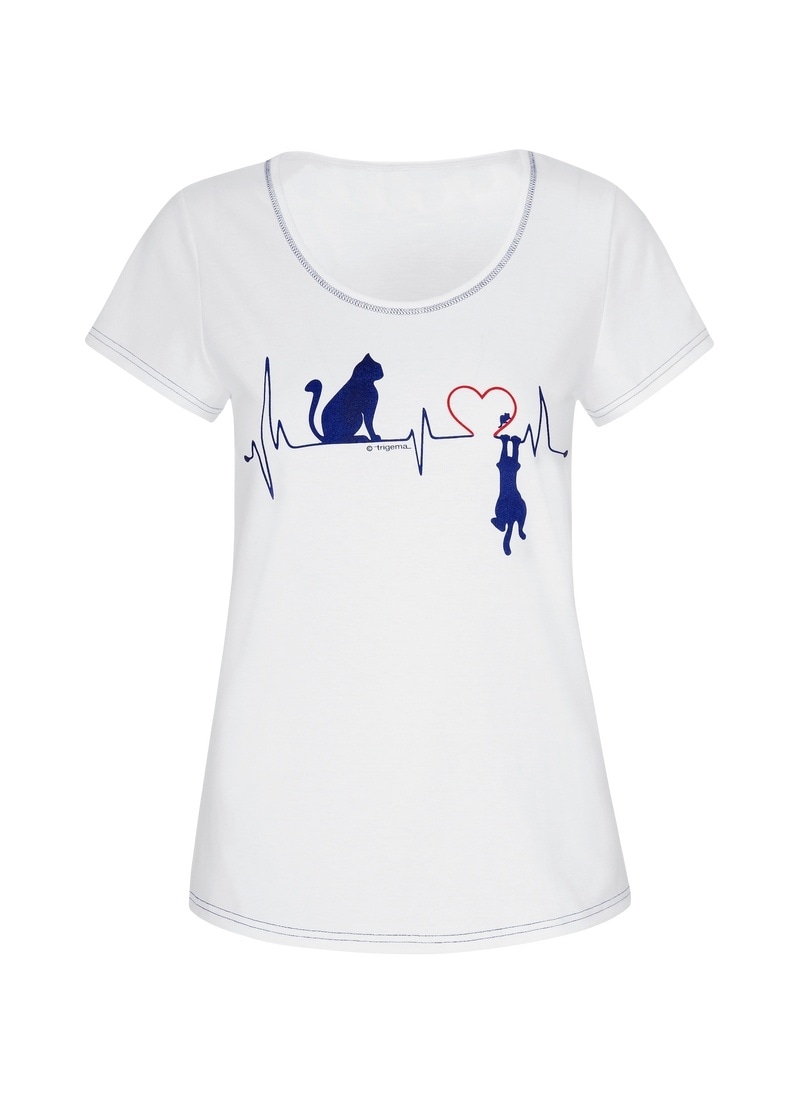 Trigema T-Shirt tollem Atemberaubendes mit ♕ Print« bei T-Shirt »TRIGEMA