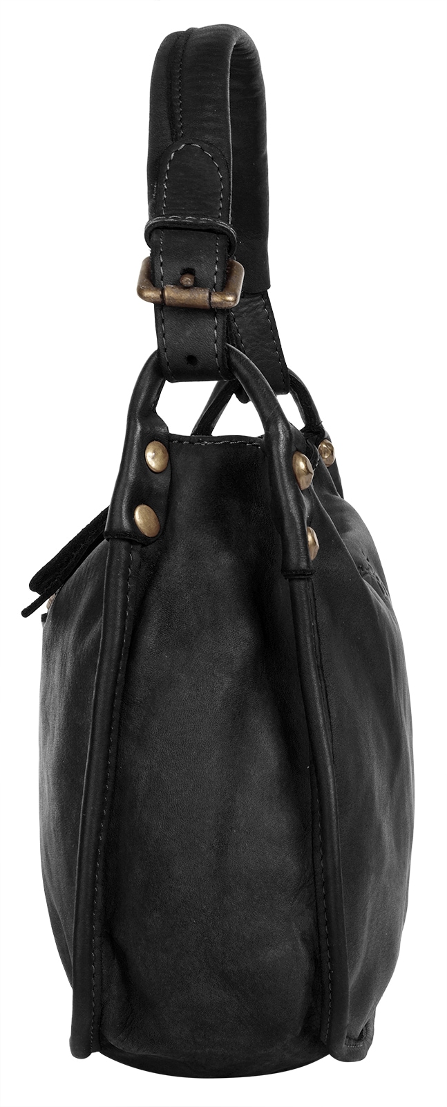Samantha Look Henkeltasche echt Leder, Made in Italy