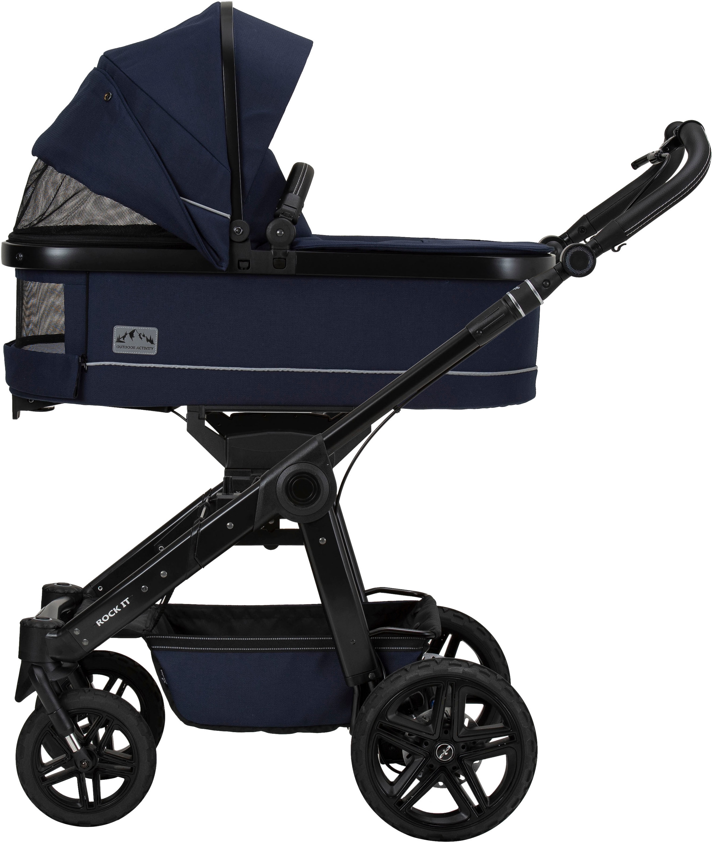 Hartan Kombi-Kinderwagen »Rock it Outdoor, mit Handbremse«, Lieferung ohne Adapter; Made in Germany