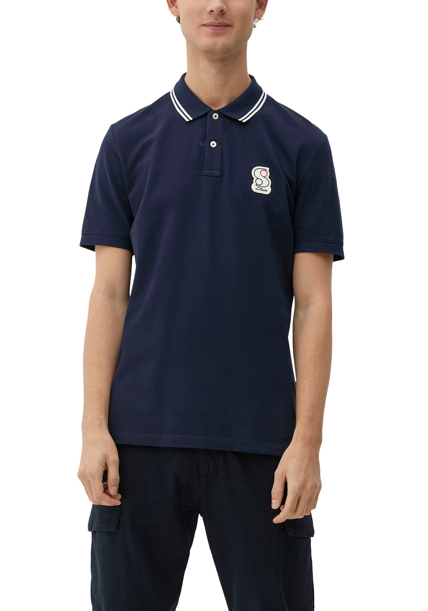 s.Oliver ♕ Poloshirt, bei Labelpatch mit