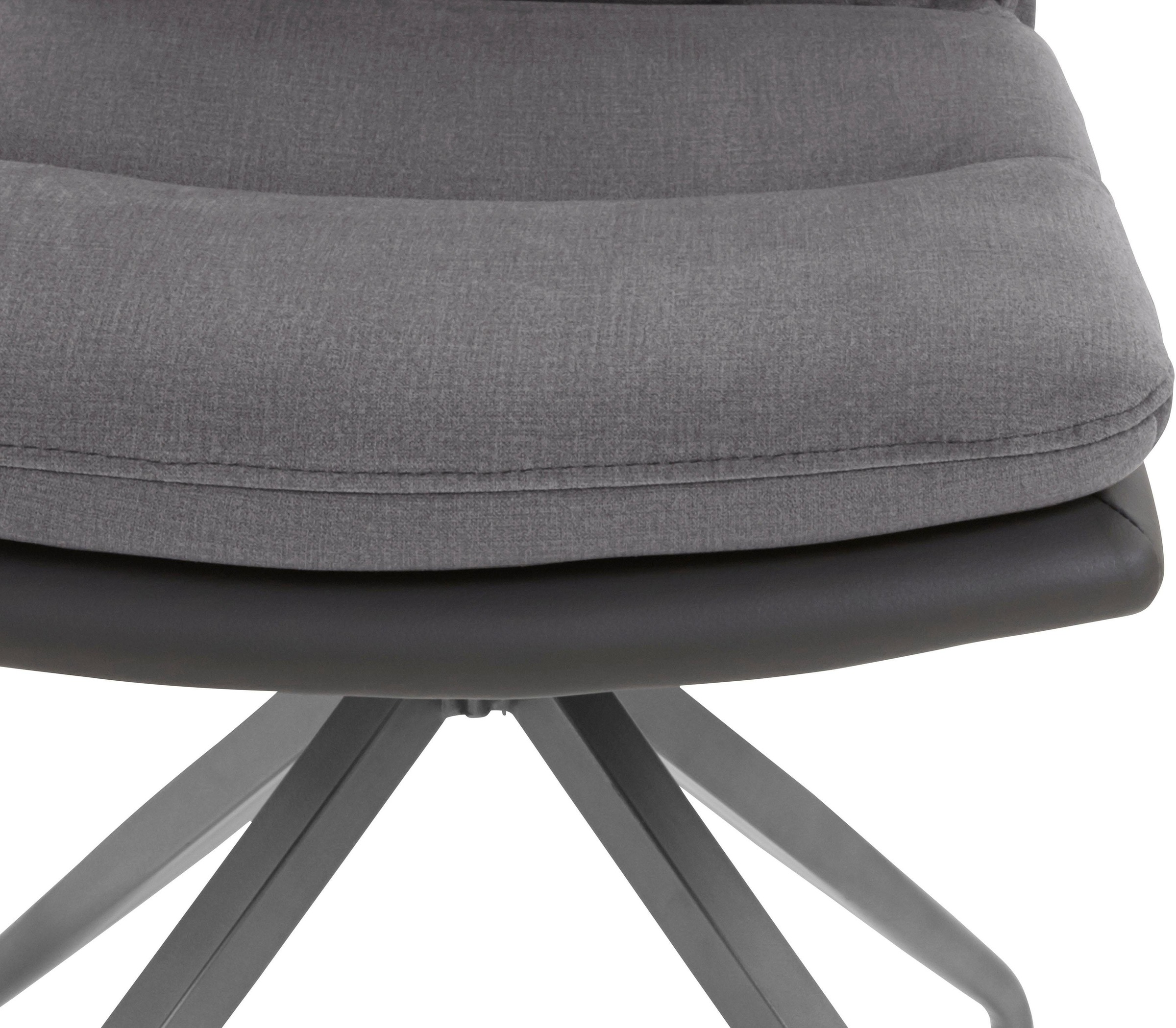 Homexperts Esszimmerstuhl »Horizon«, (Set), 2 St., Kunstleder-Webstoff, Bezug in Kunstleder und Webstoff