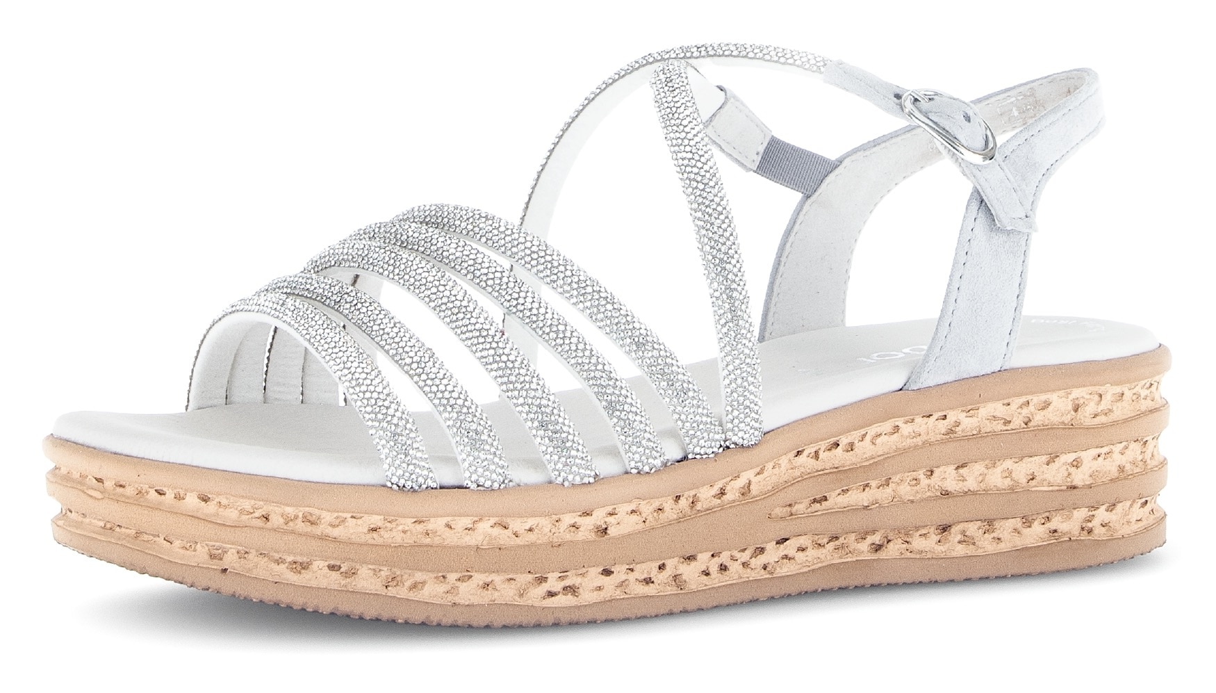 Gabor Keilsandalette  , Plateau, Sommerschuh, Riemchensandale mit Best Fitting-Ausstattung