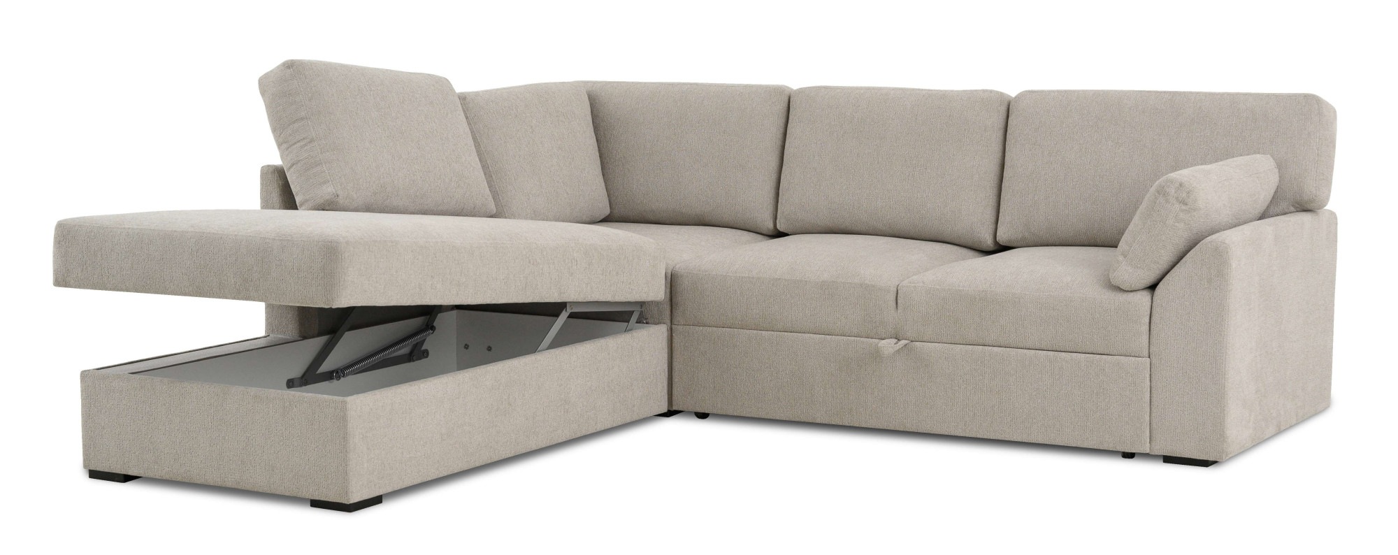 Home affaire Ecksofa »Citry«, (304 St.), Breite 242 cm, Chenille, Bettfunktion, Bettkasten, L-Form