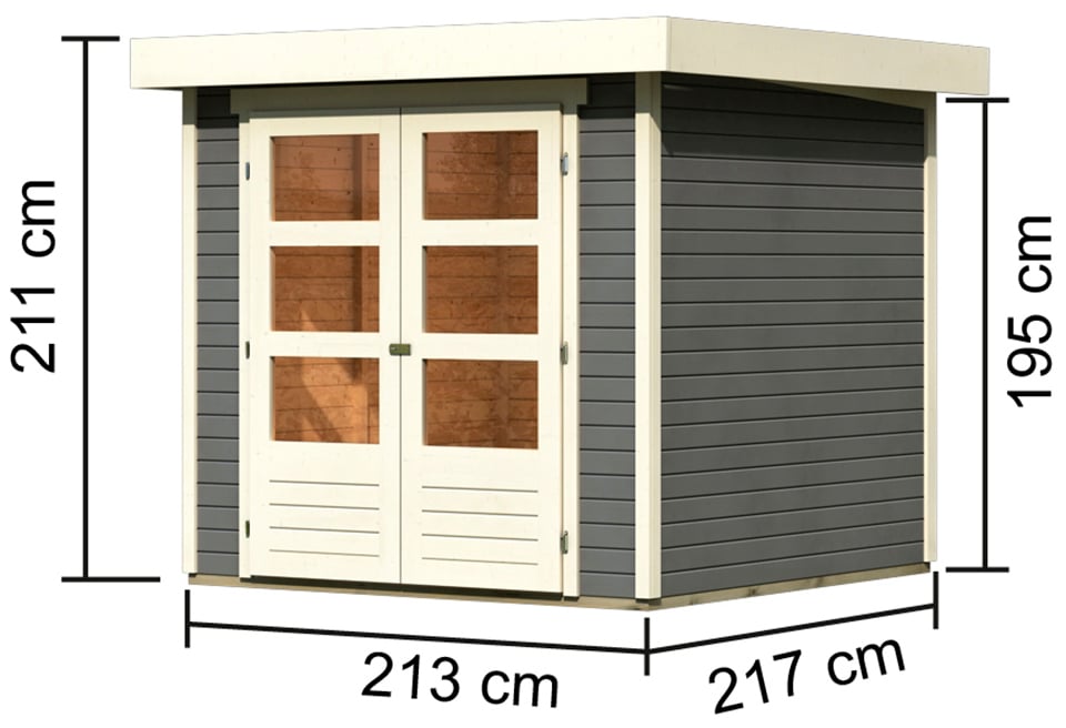 Karibu Gartenhaus »Arnis 2« Made in Germany