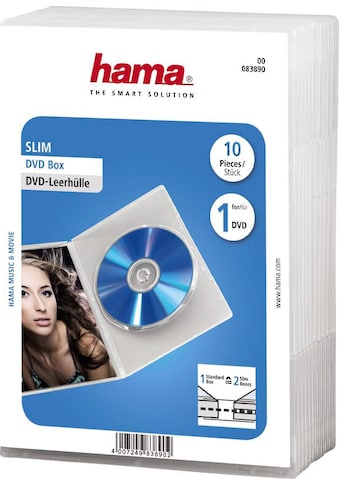 DVD-Hülle »DVD-Leerhülle Slim, 10er-Pack, Transparent«