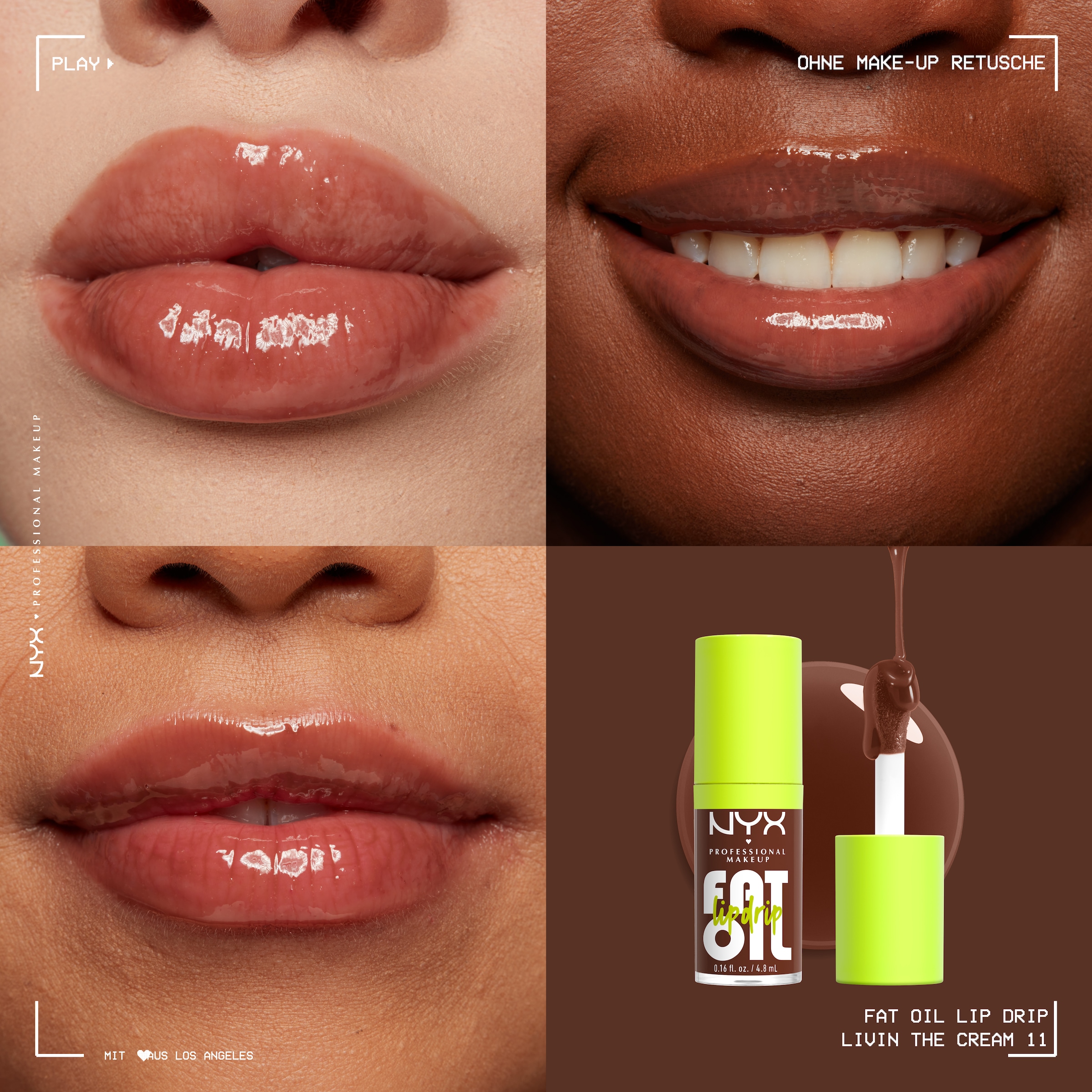 NYX Lipgloss »Makeup Fat Oil Lip Drip«, mit natürlichen Inhaltstoffen