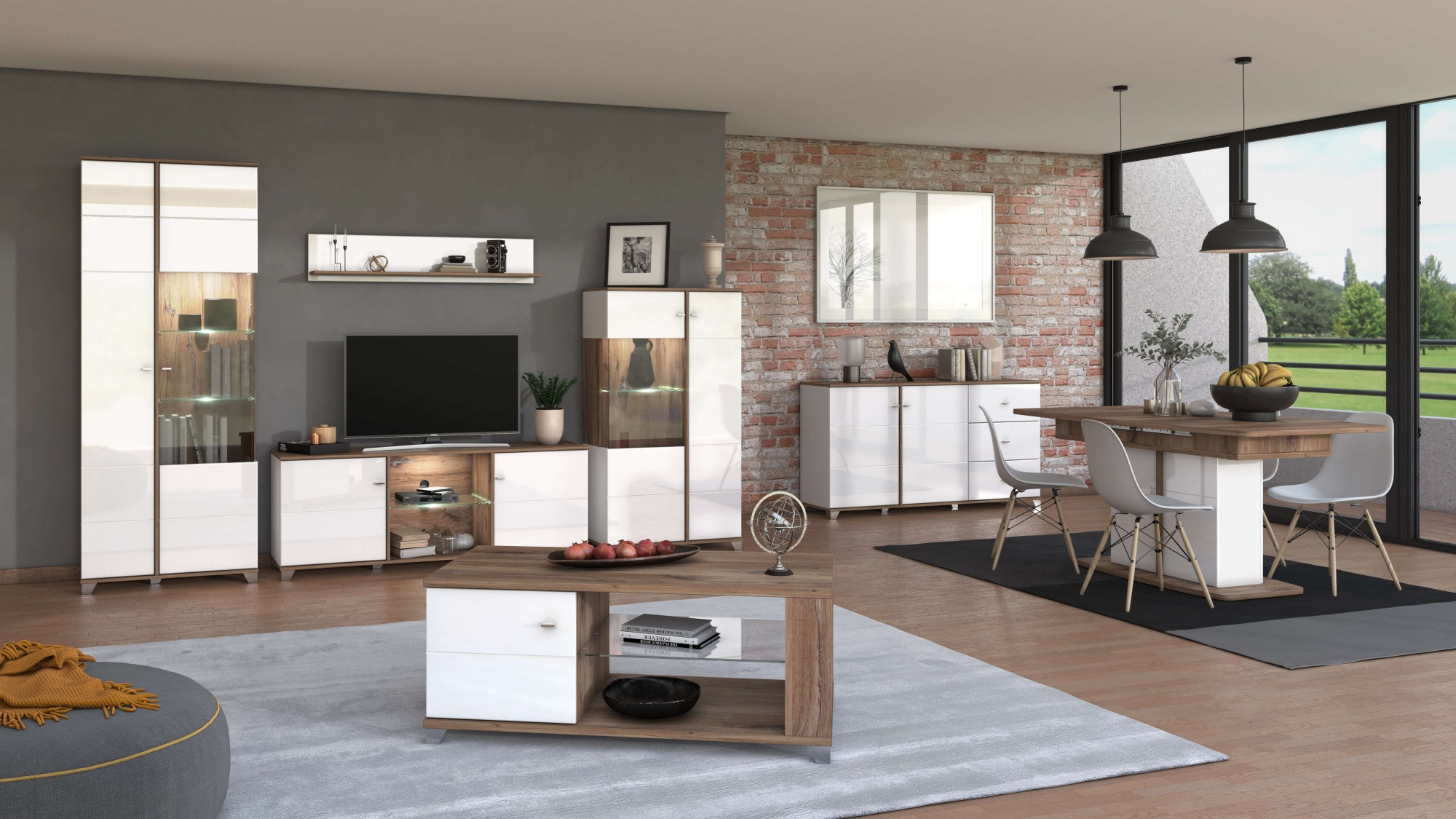 INOSIGN Wandboard »Burgundy Schwebendes Regal, Wandregal, Ablage«, Hochglanzfront, 1 Ablageboden, Breite 120 cm